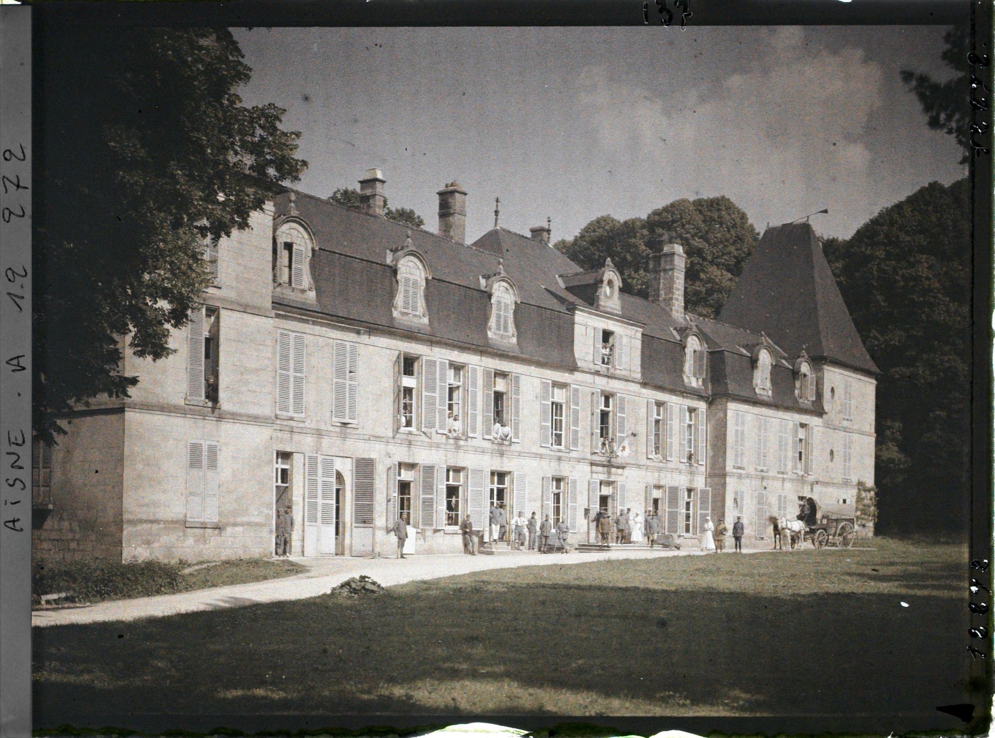Image représentant Le château de Vauxbuin utilisé comme hôpital pendant la guerre