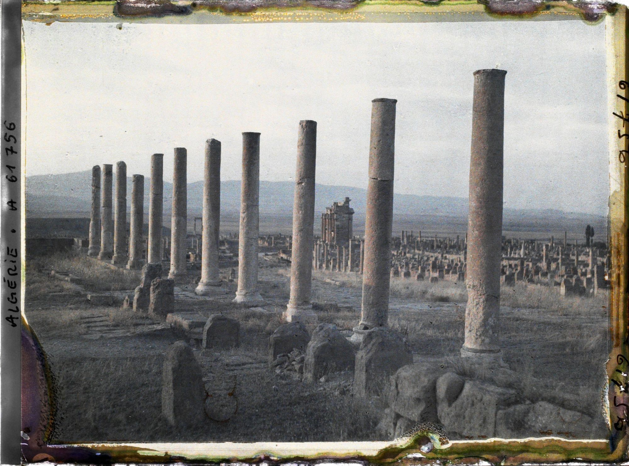 Image représentant Algérie, Timgad, Le soir dans les ruines