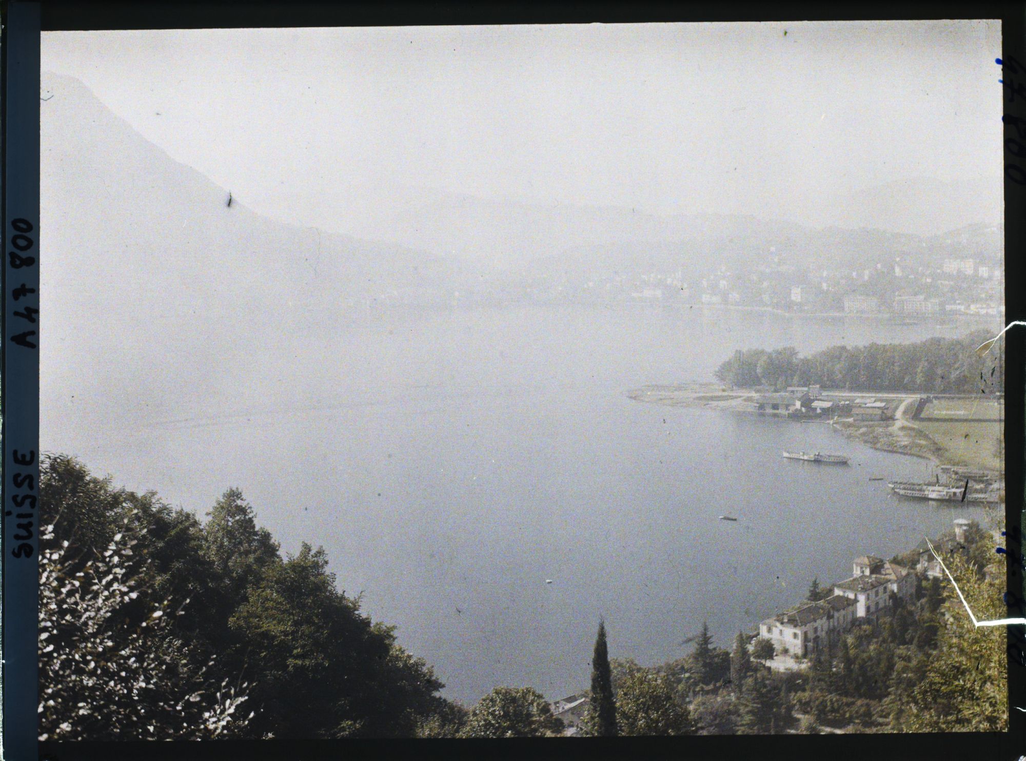 Image représentant Panorama sur Lugano et le lac de Lugano depuis le Monte Brè