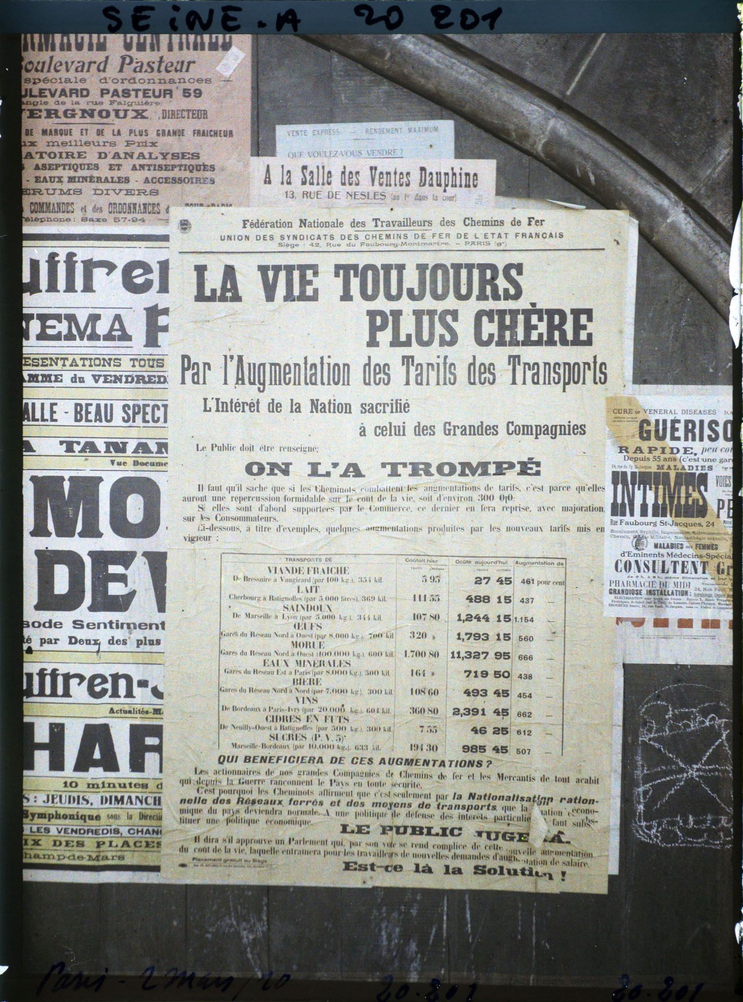 Image représentant Affiche de l'Union des syndicats des chemins de fer de l'Etat français