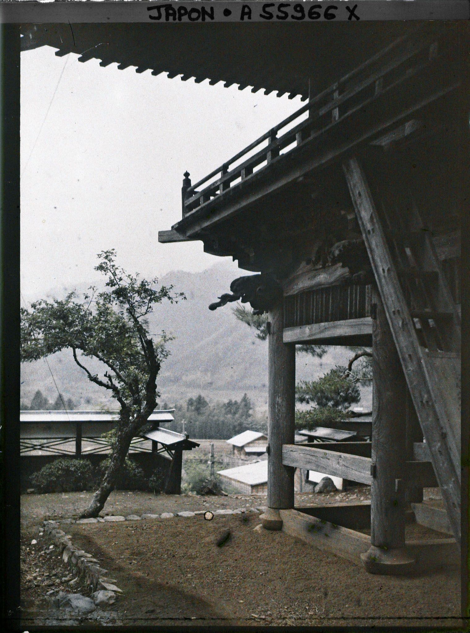 Image représentant Le temple Kaizen-ji : détail de la San-mon