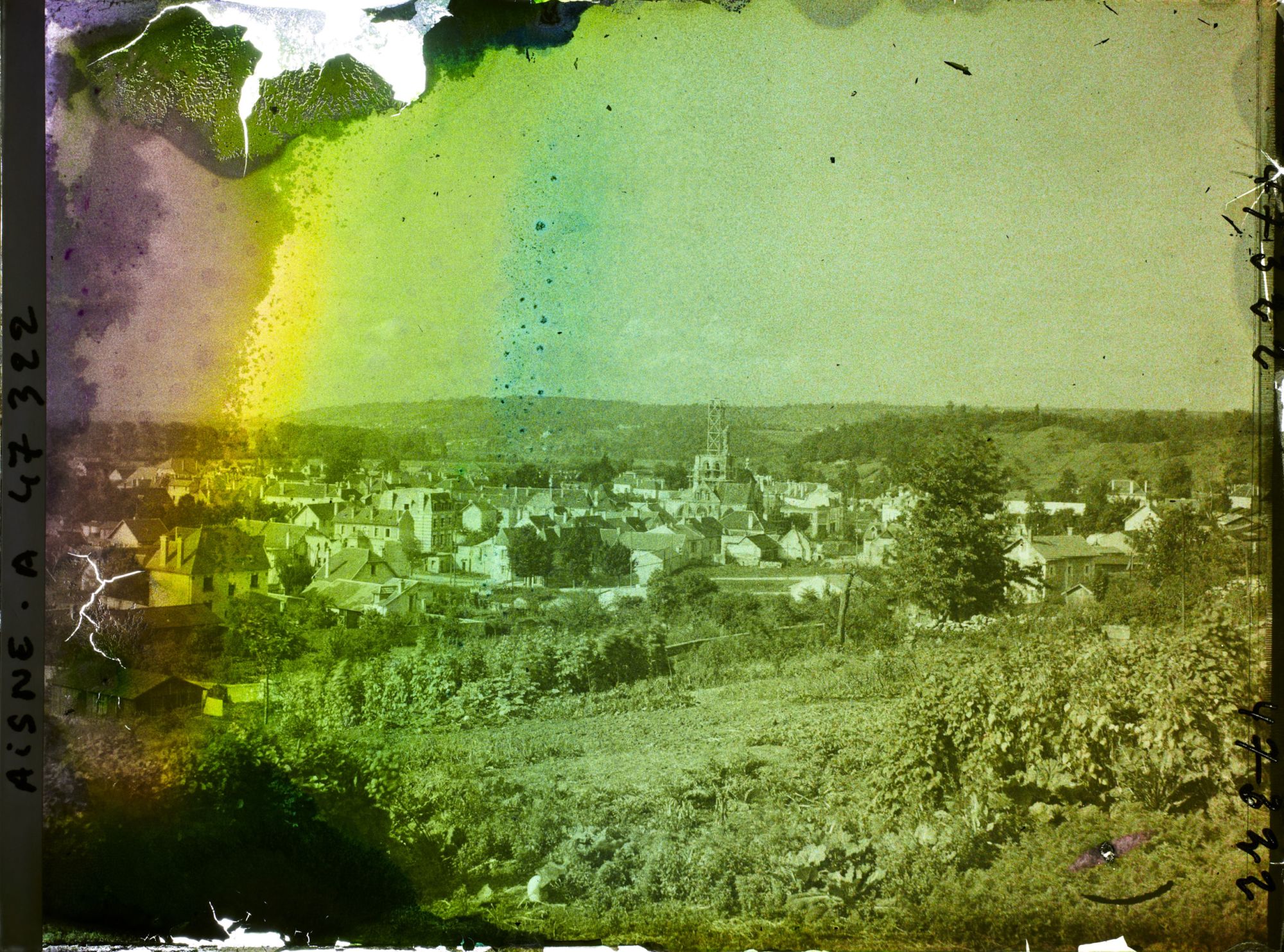 Image représentant France, Vailly, Panorama du Village reconstruit