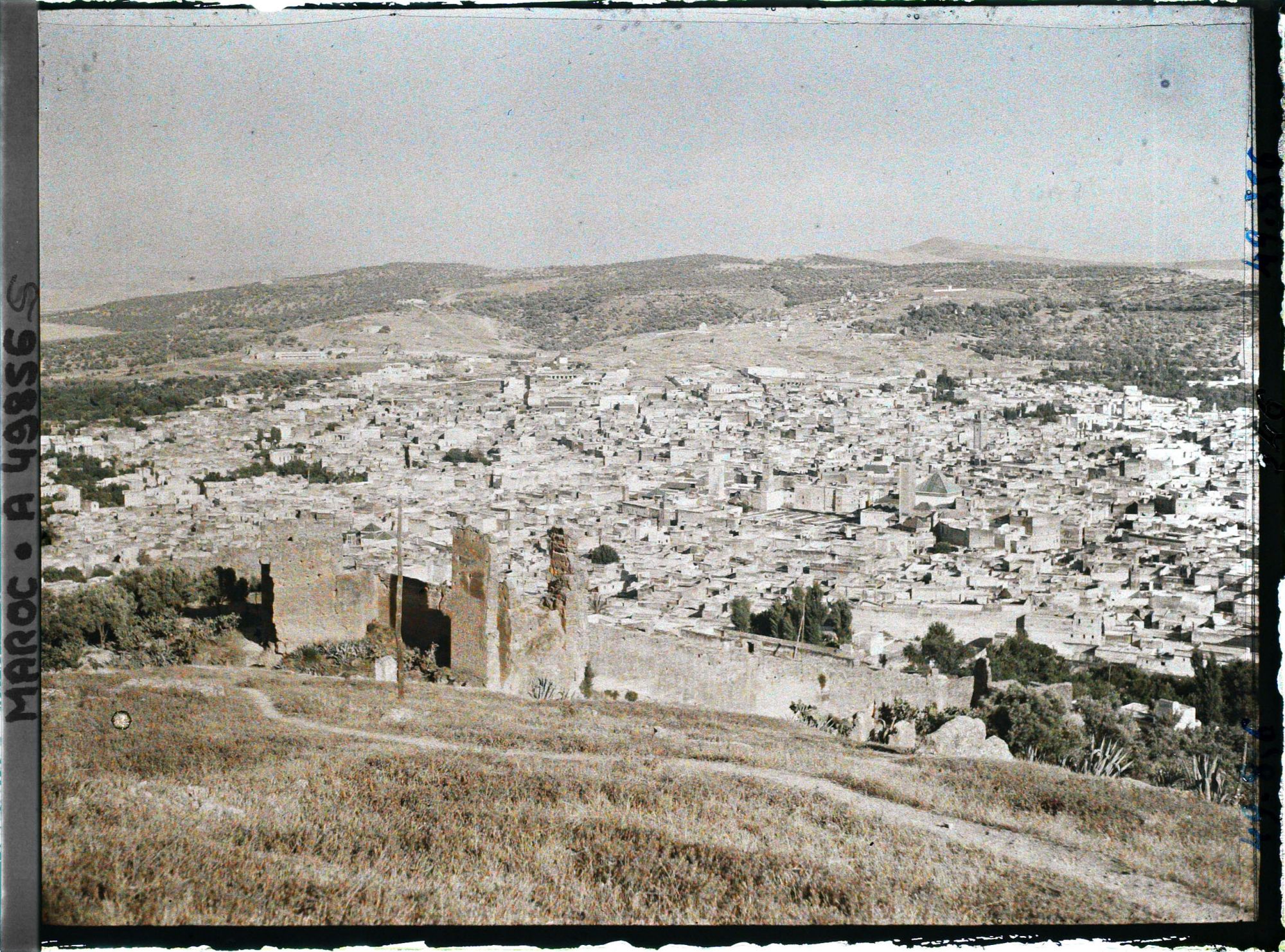 Image représentant Panorama de Fès el Bali depuis le fort Chardonnet vers le sud-est