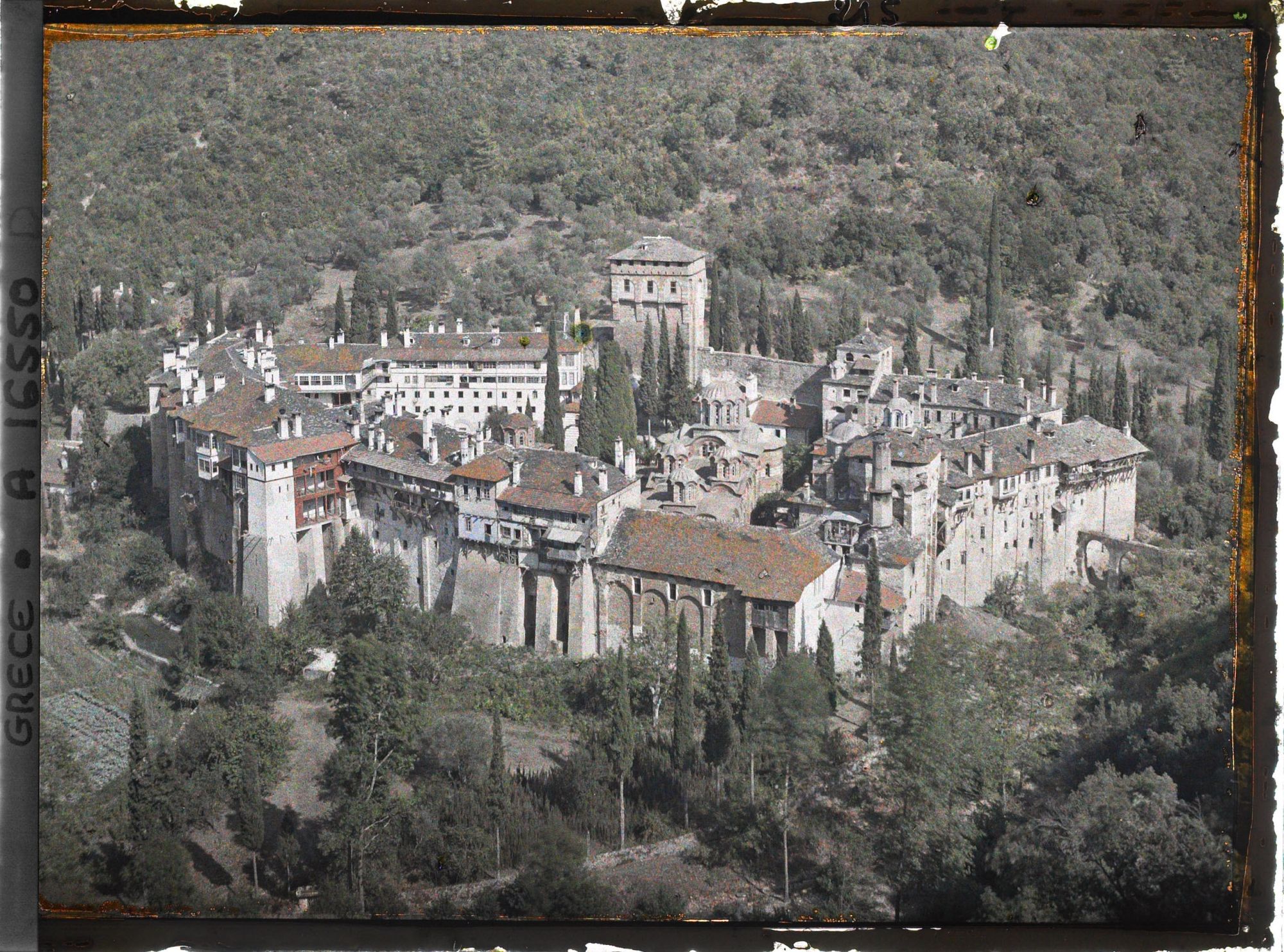 Image représentant Turquie, Hilendar, Panorama du Monastère de Hilendar