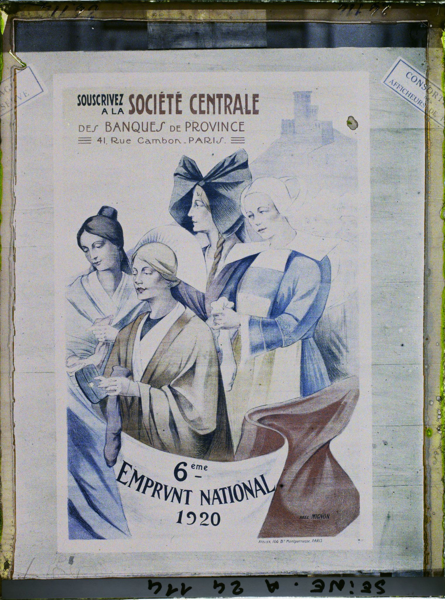 Image représentant Affiche de l'emprunt national de 1920, Société générale des Banques de Province