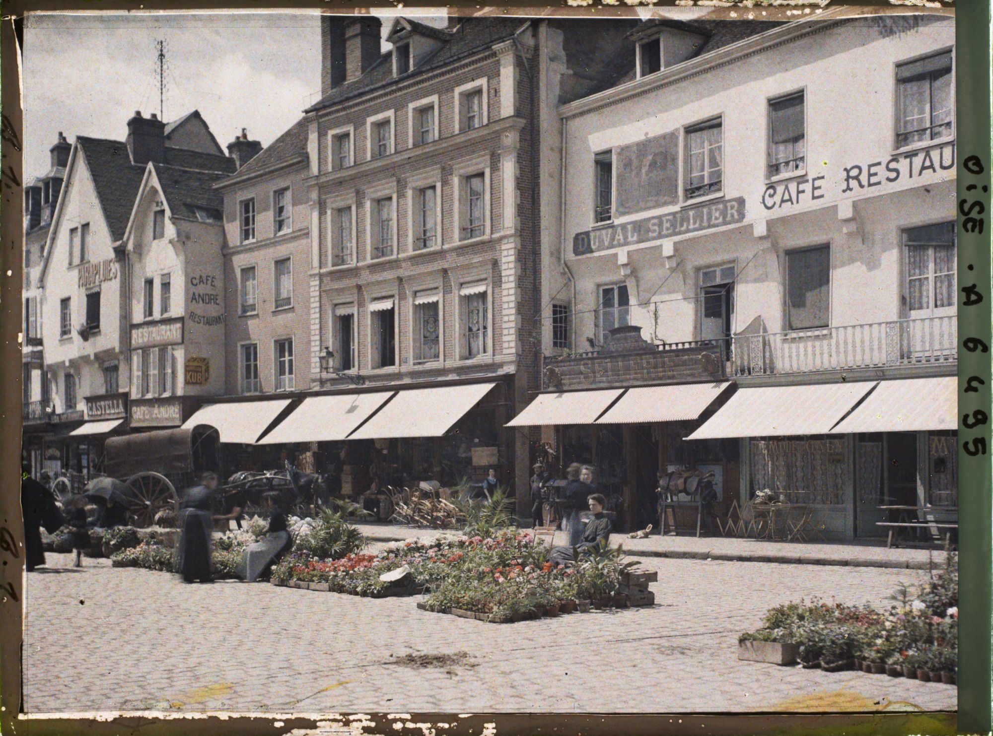 Image représentant France, Beauvais, Marché aux fleurs