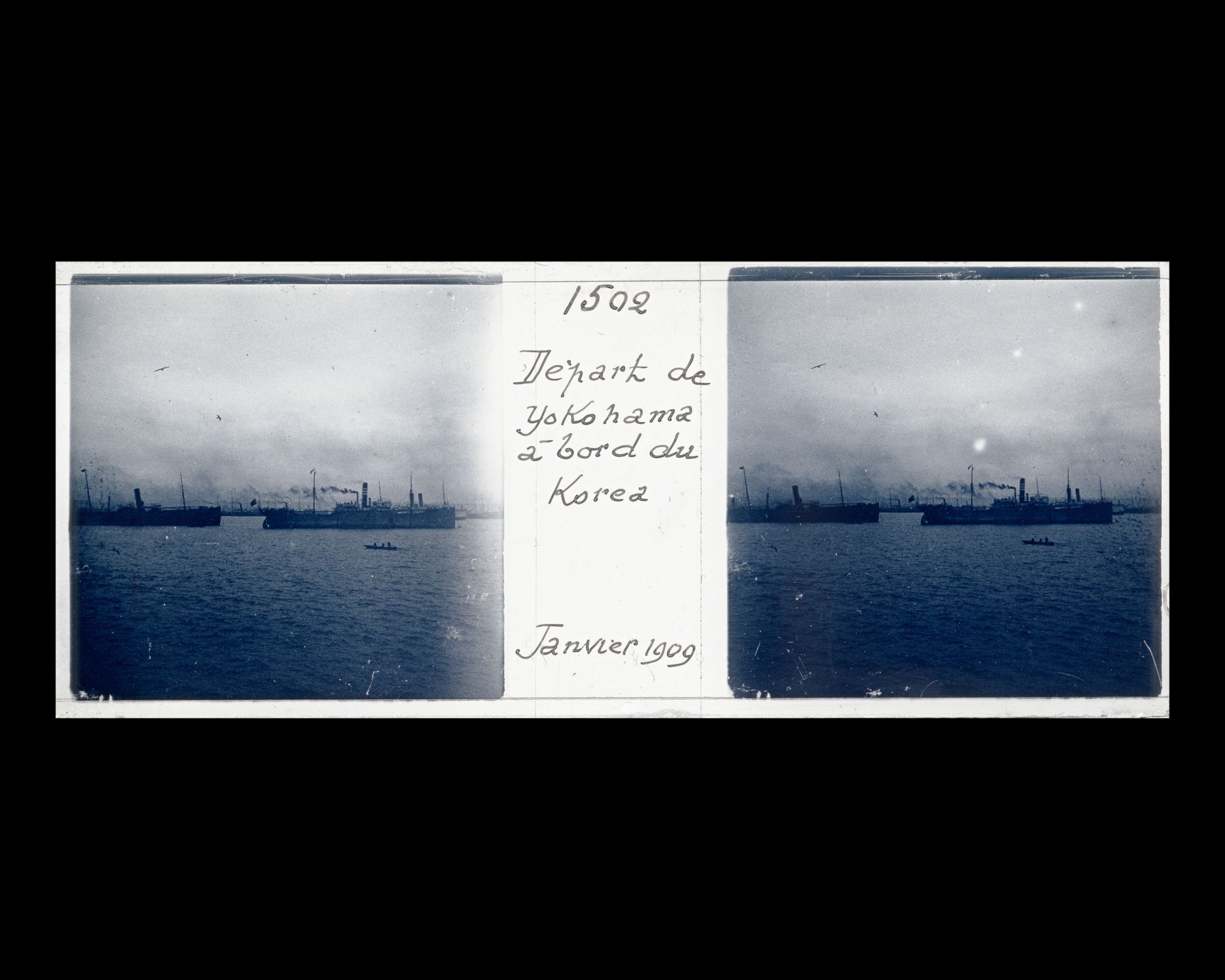 Image représentant Départ de Yokohama à bord du Korea