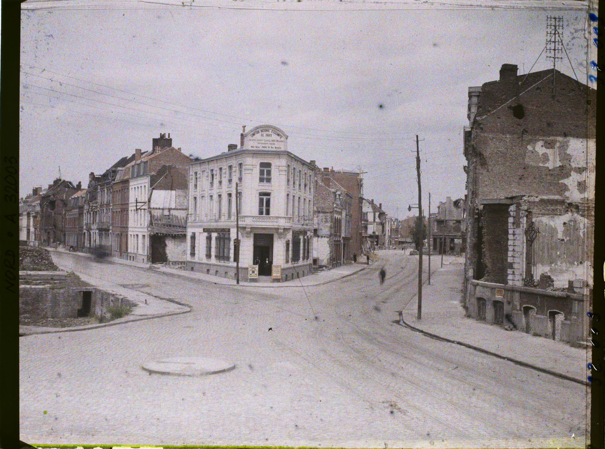 Image représentant France, Armentières, Angle de la rue de la Gare et de la rue de Lille