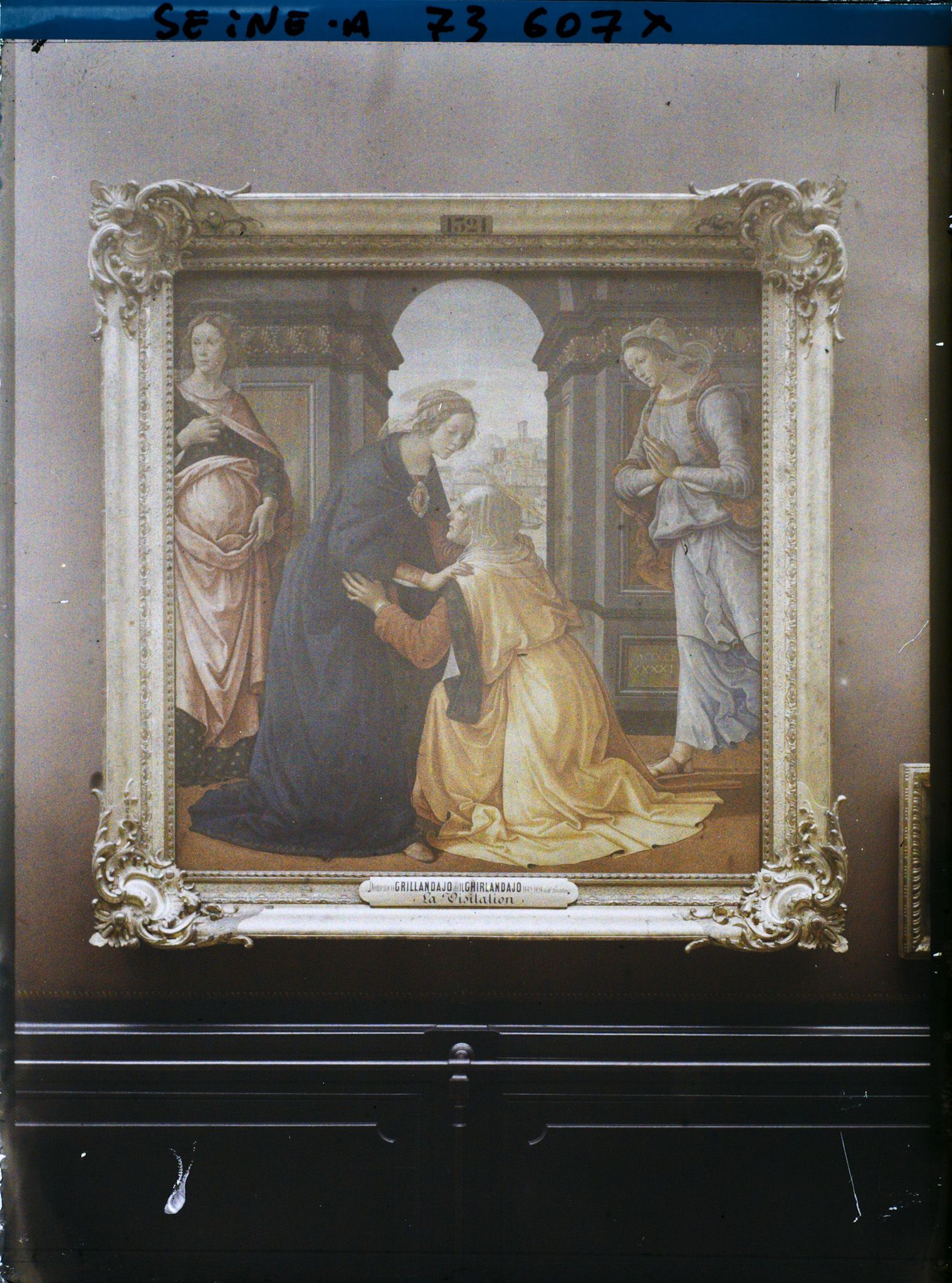 Image représentant La Visitation, Ghirlandaio, musée du Louvre