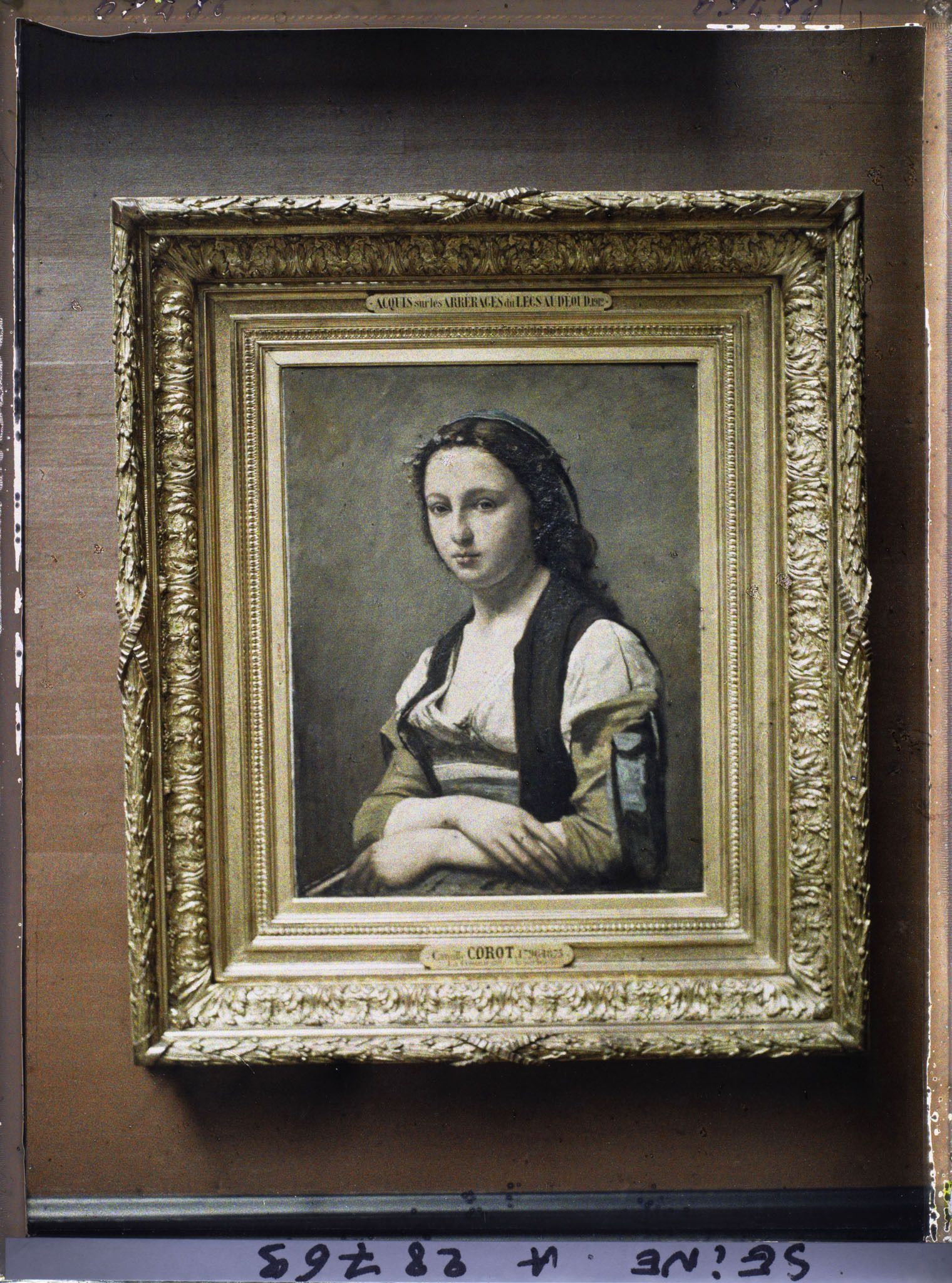 Image représentant La Femme à la perle, Camille Corot, musée du Louvre