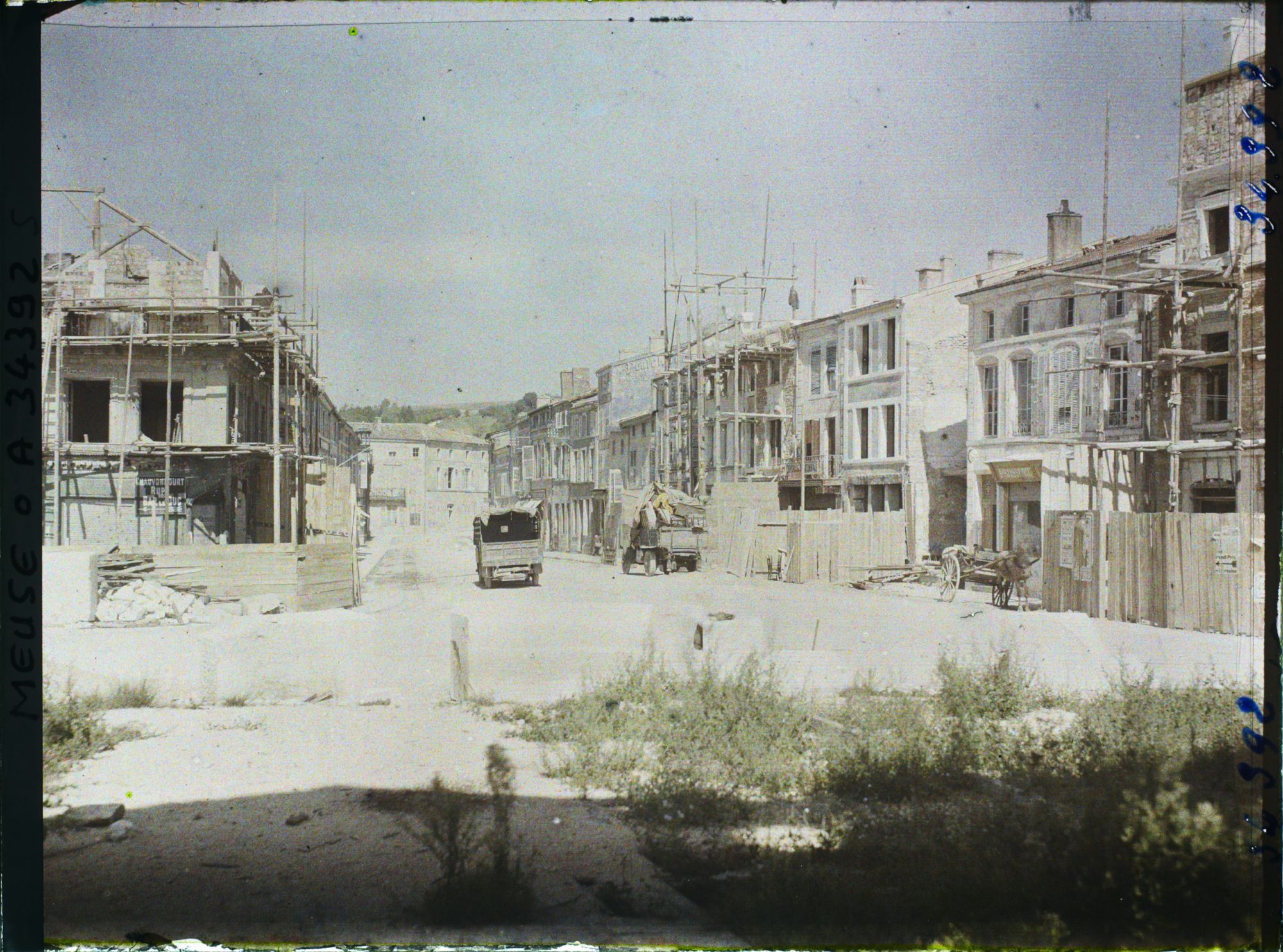 Image représentant France, St Mihiel, Reconstructions rue Pershing