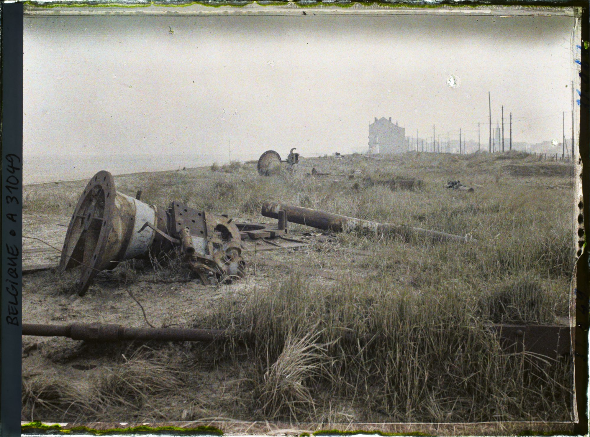 Image représentant Belgique, Heyst, Batterie Canal B, Canons de 88