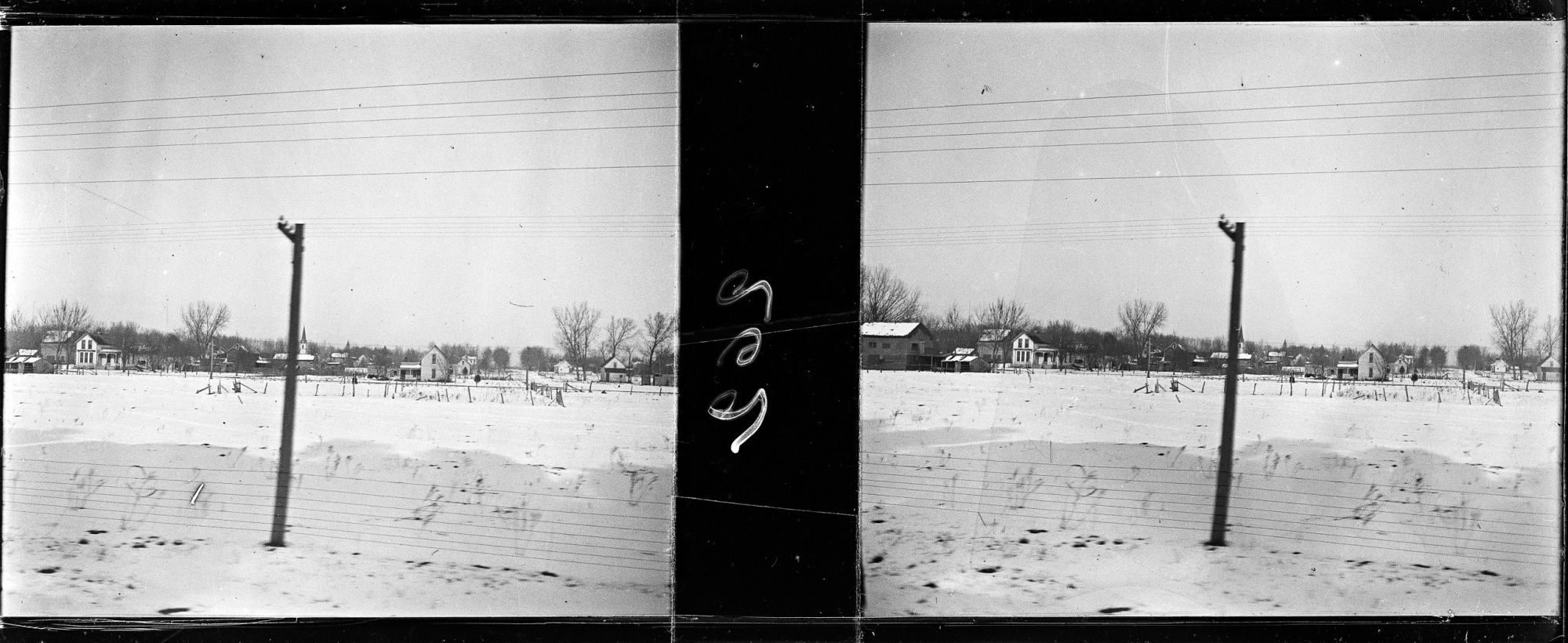 Image représentant Le paysage enneigé vu du train