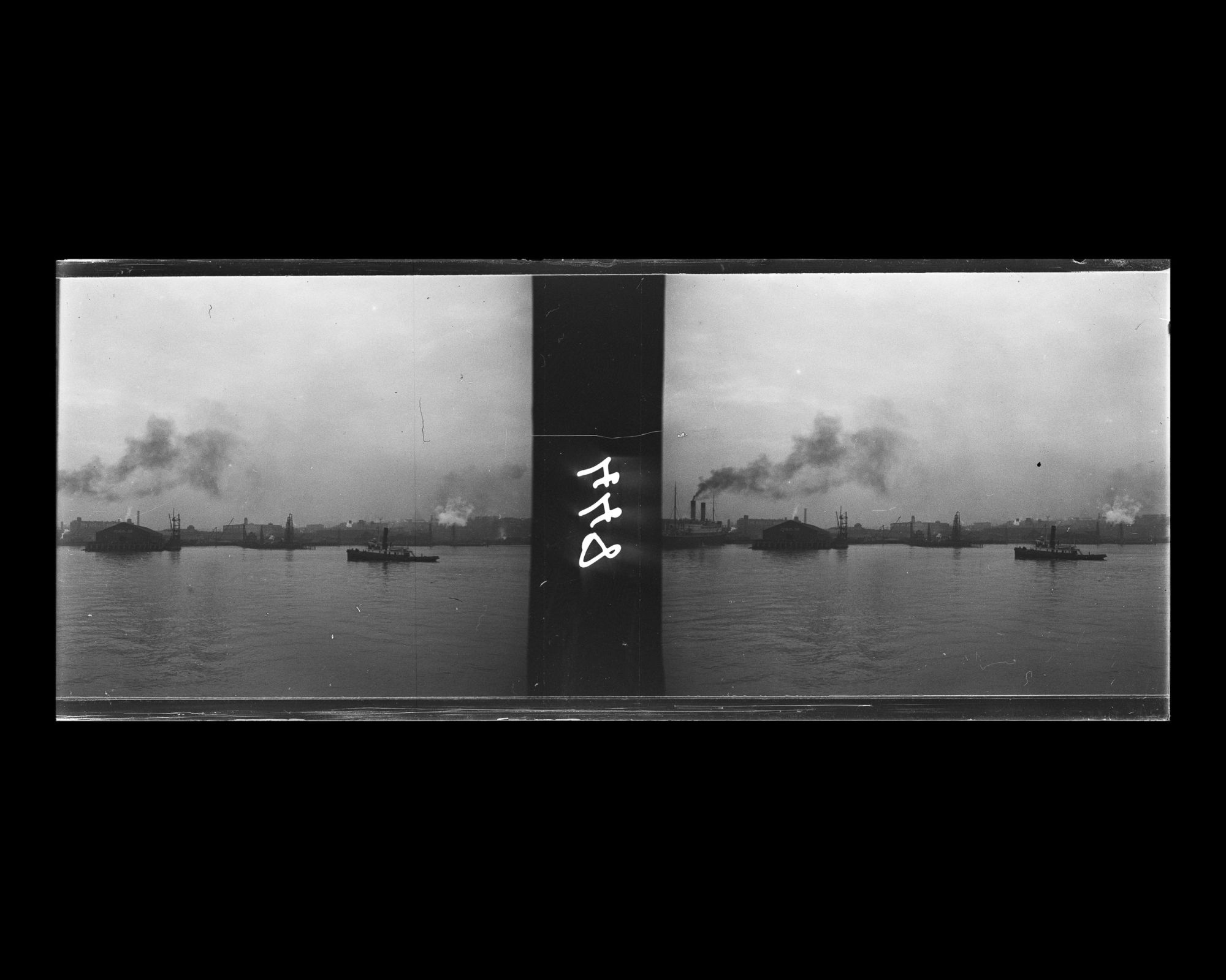 Image représentant Le port de San Francisco, vue prise du Mongolia au moment du départ