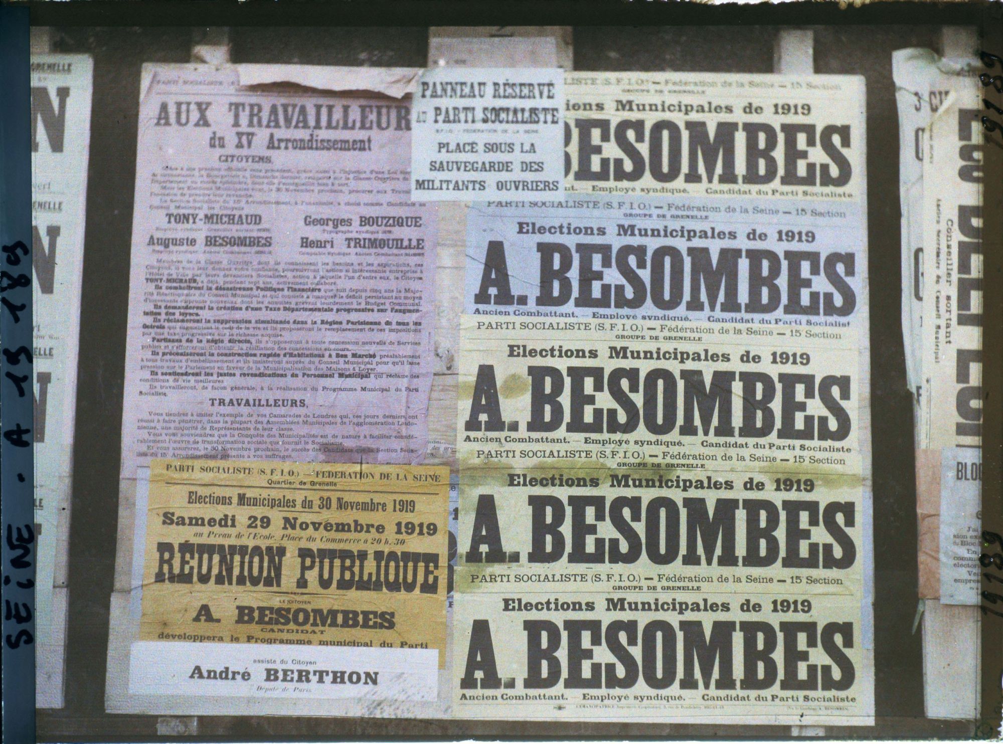 Image représentant Affiche pour les élections municipales du quartier de Grenelle