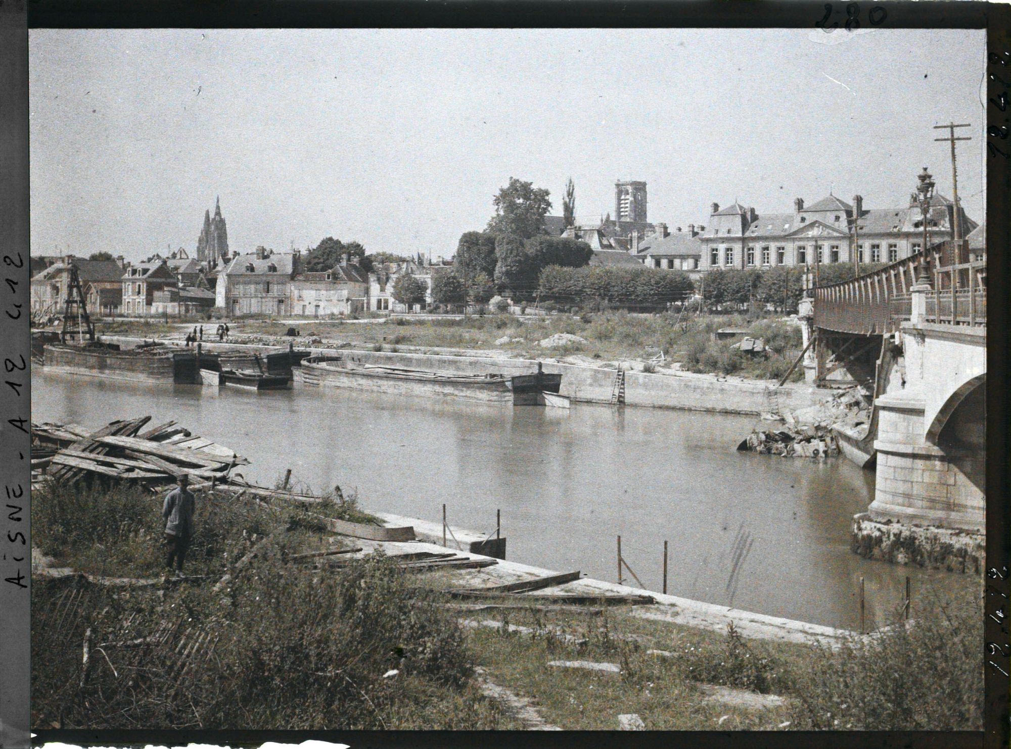 Image représentant France, Soissons, Vue Générale de Soissons