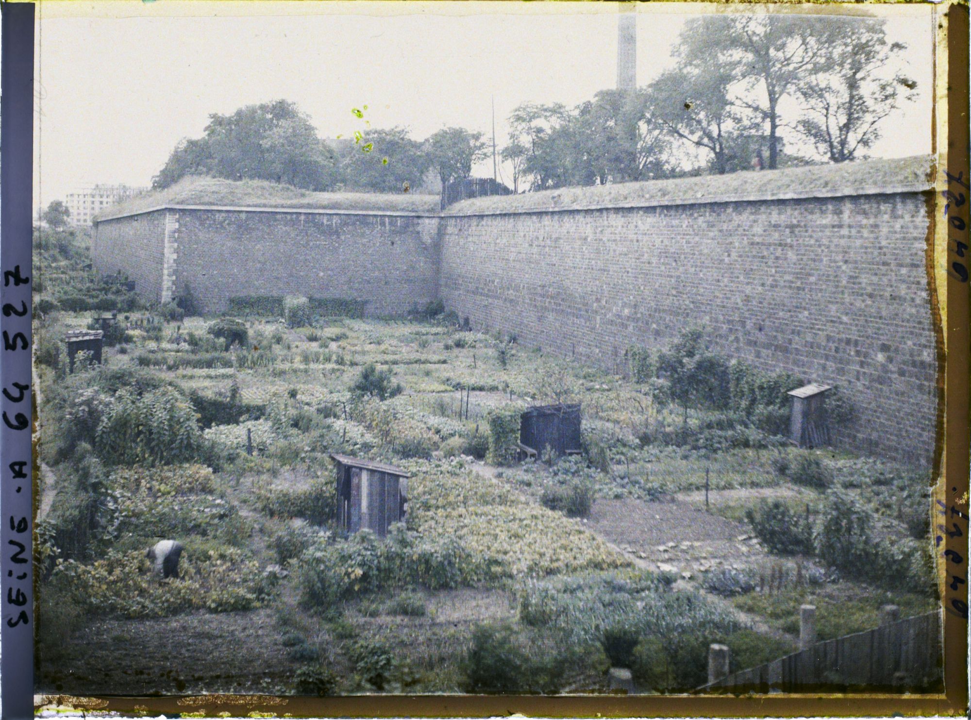 Image représentant Les jardins ouvriers aux pieds des fortifications, à la porte d'Ivry