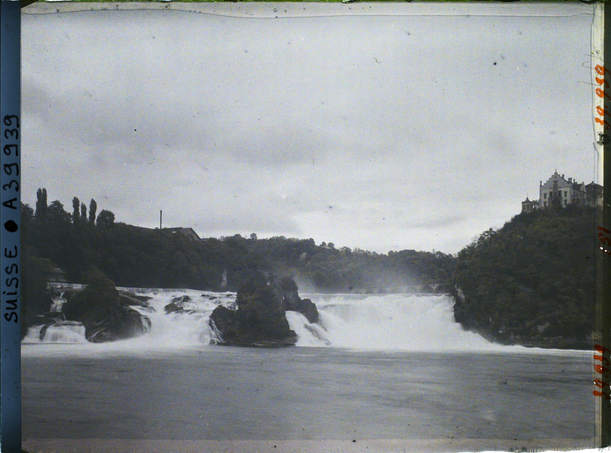 Image représentant Les chutes du Rhin vues du Schlössli Wörth