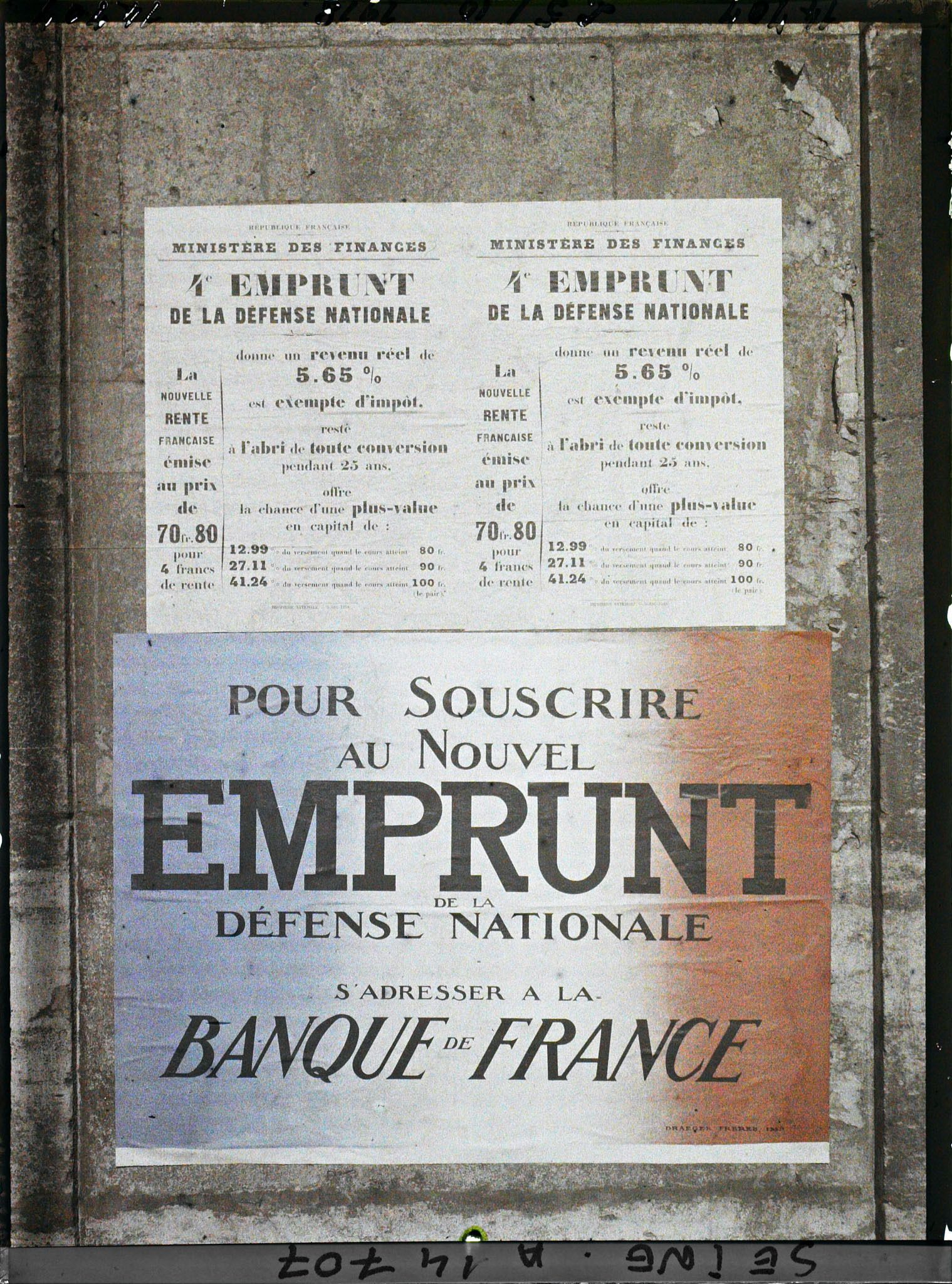 Image représentant Affiche de l'emprunt national, Banque de France