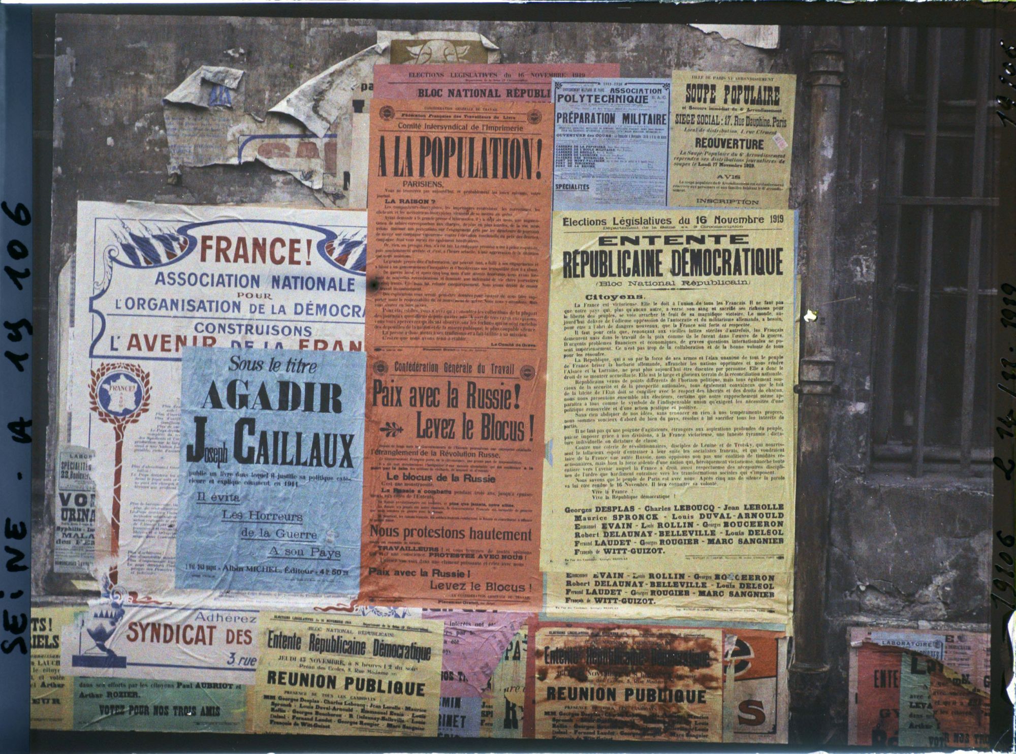 Image représentant Affiches pour les élections législatives de novembre 1919