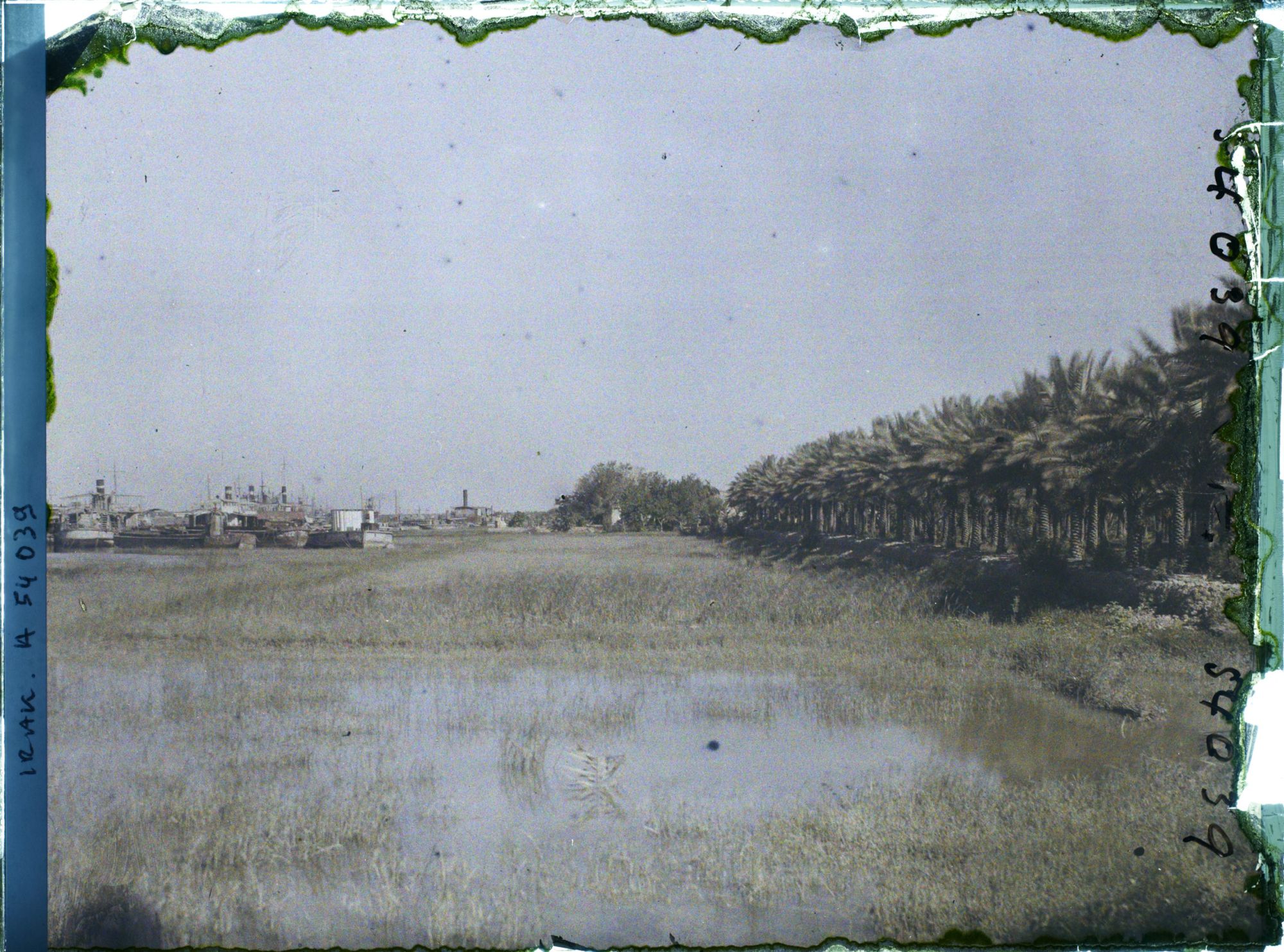 Image représentant Vue sur la rive gauche du Chatt al 'Arab