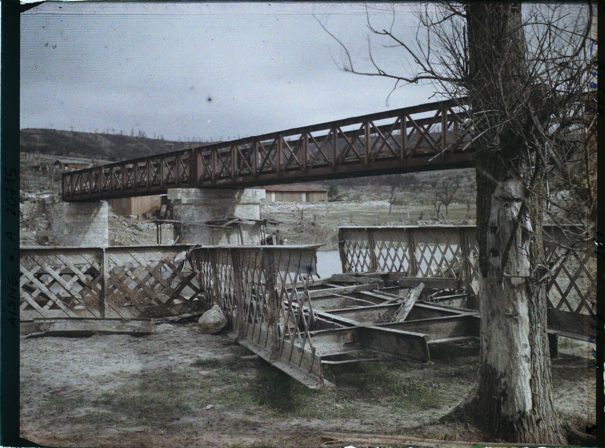 Image représentant France, Chavoune, Le Pont s/ l'Aisne reconstruit