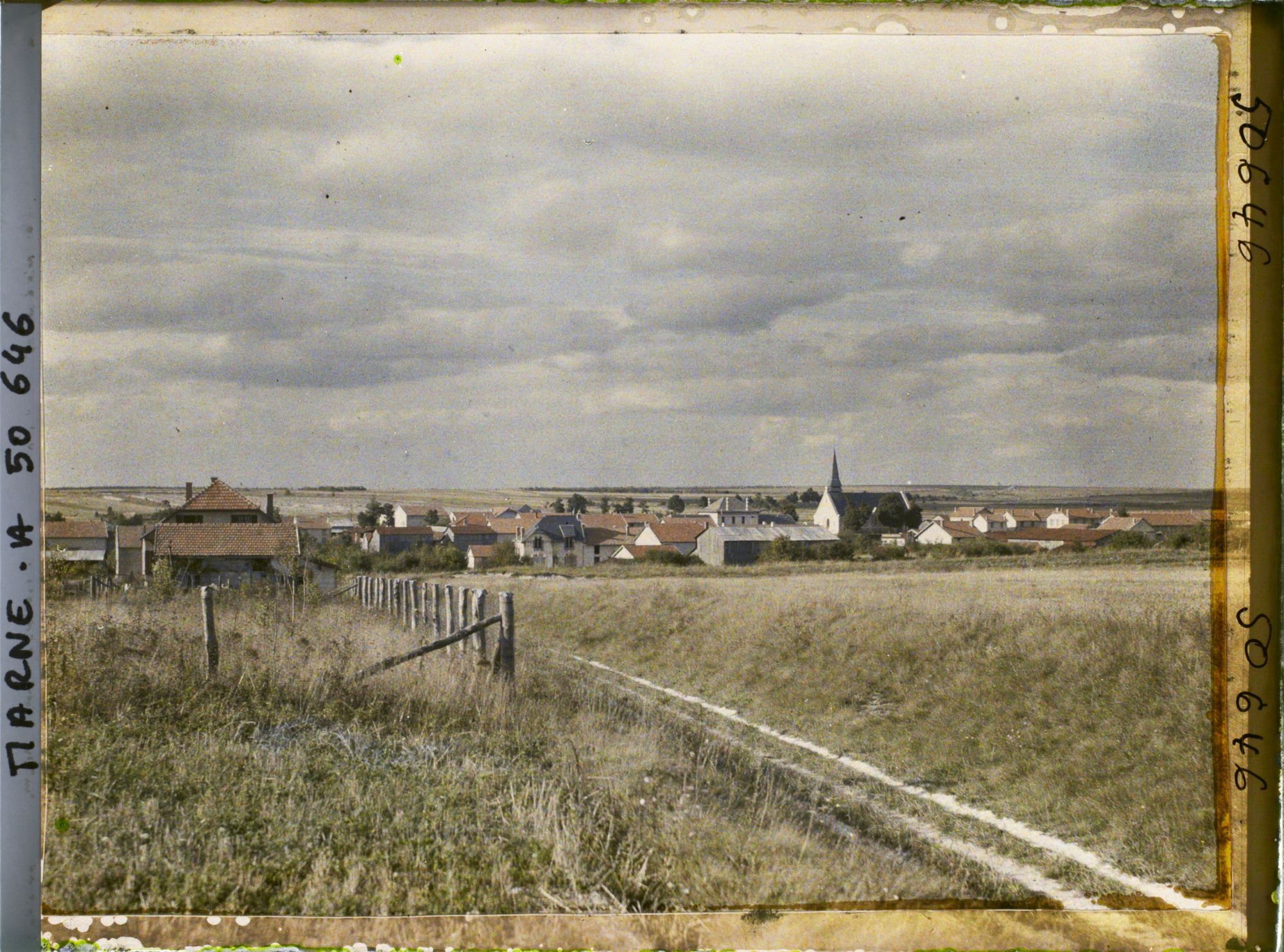 Image représentant France, Souain, Vue Gle du Village reconstruit
