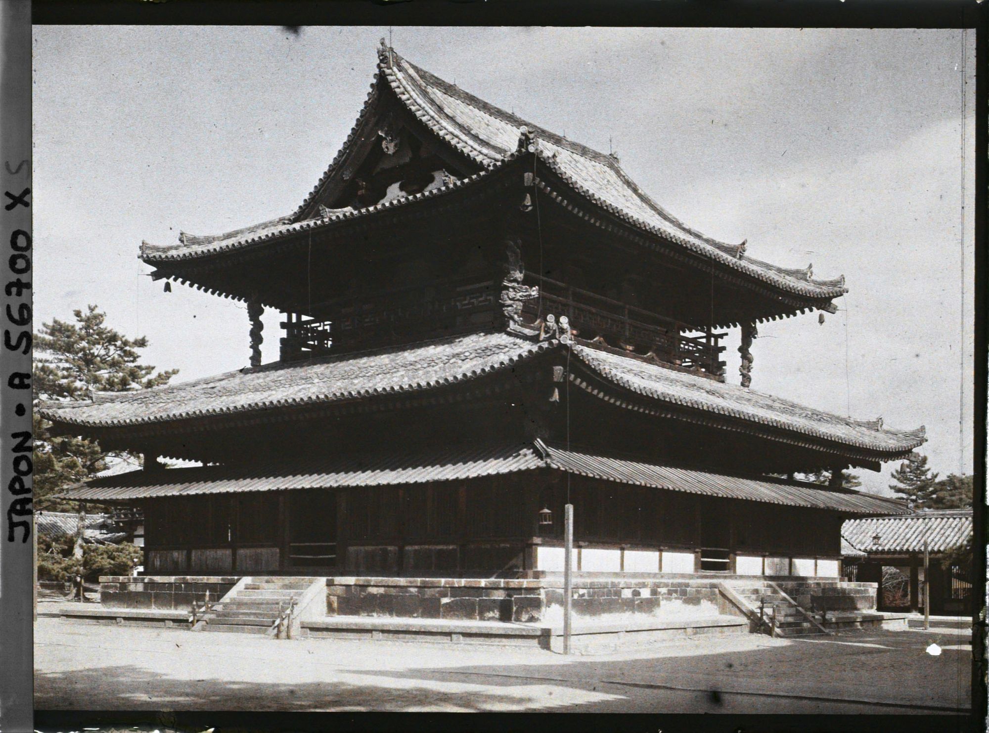 Image représentant Temple Hôryû-ji : le kondô (salle d'Or)