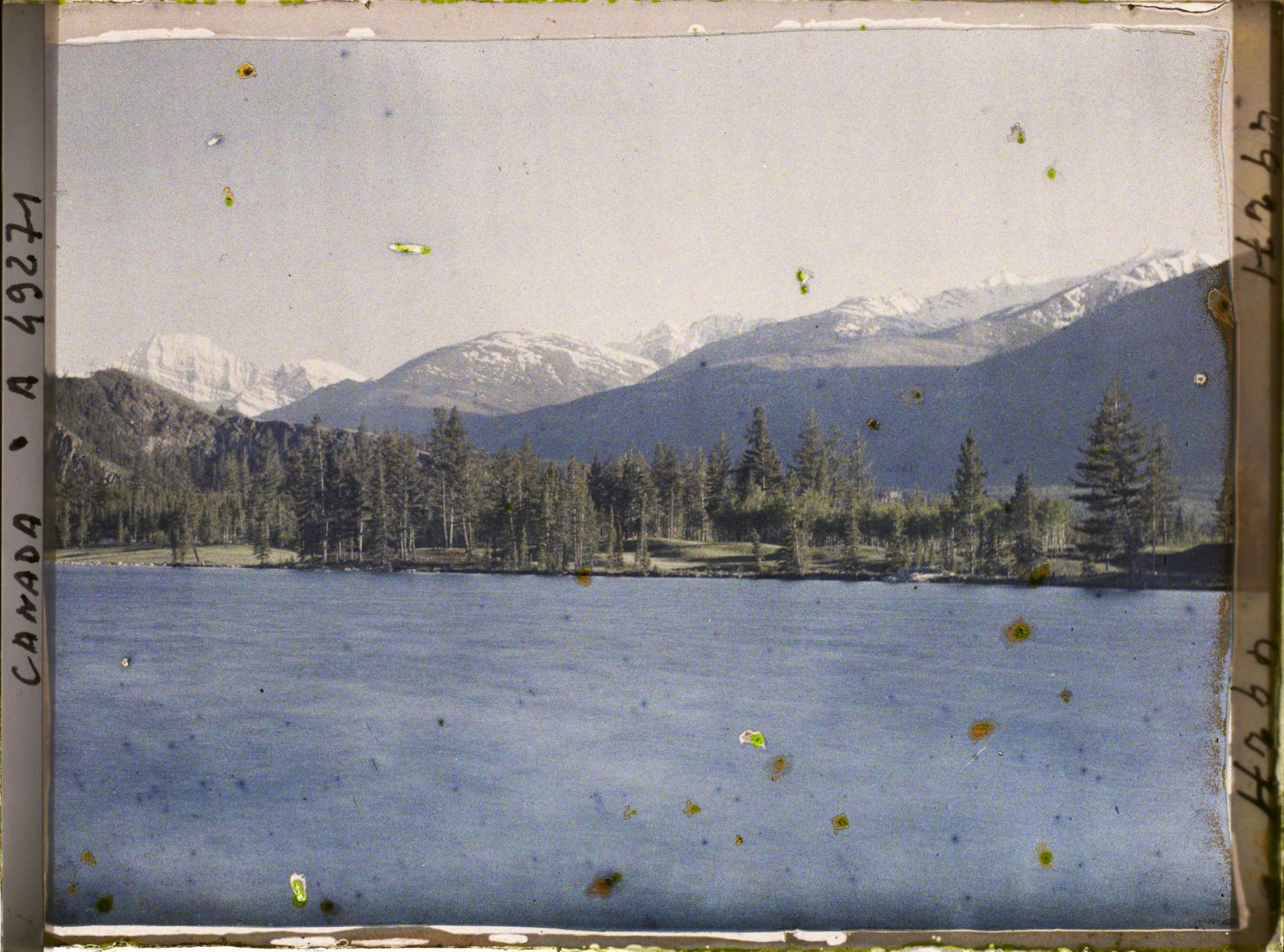 Image représentant Canada, Jasper-Parc, Effet du soir sur le lac vers le Mt Edith Cavell plus gros