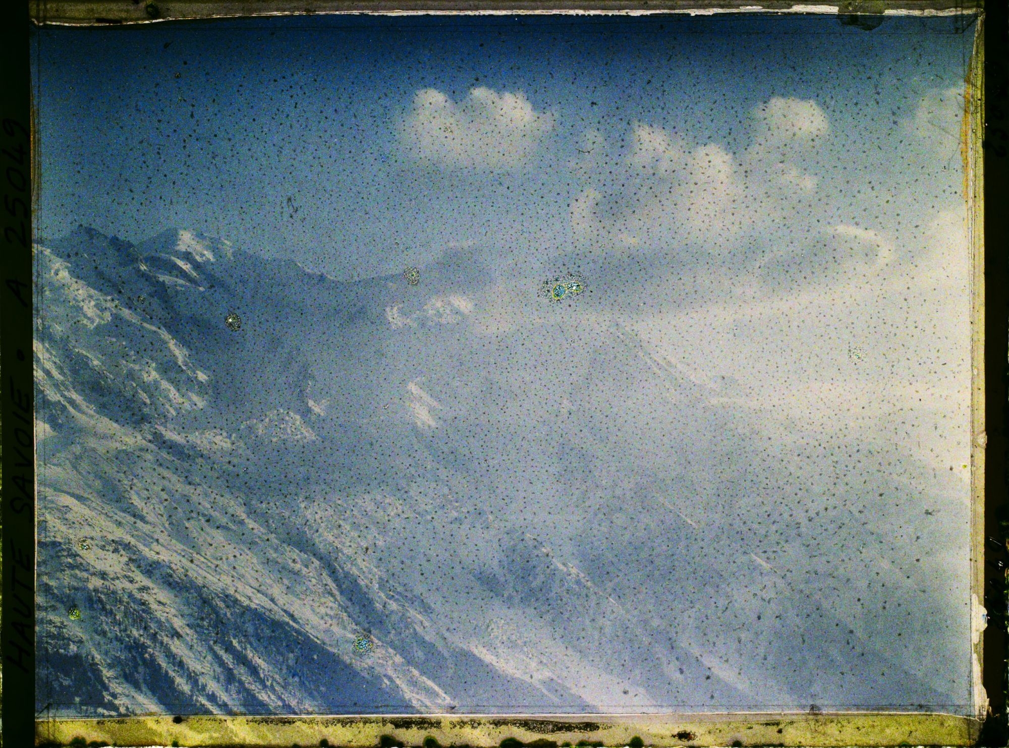 Image représentant France Les Alpes, Vue prise de la Flégère. Tombée du jour s/le Mont Blanc, le Dôme et l'aiguille du Goûter 4h 45