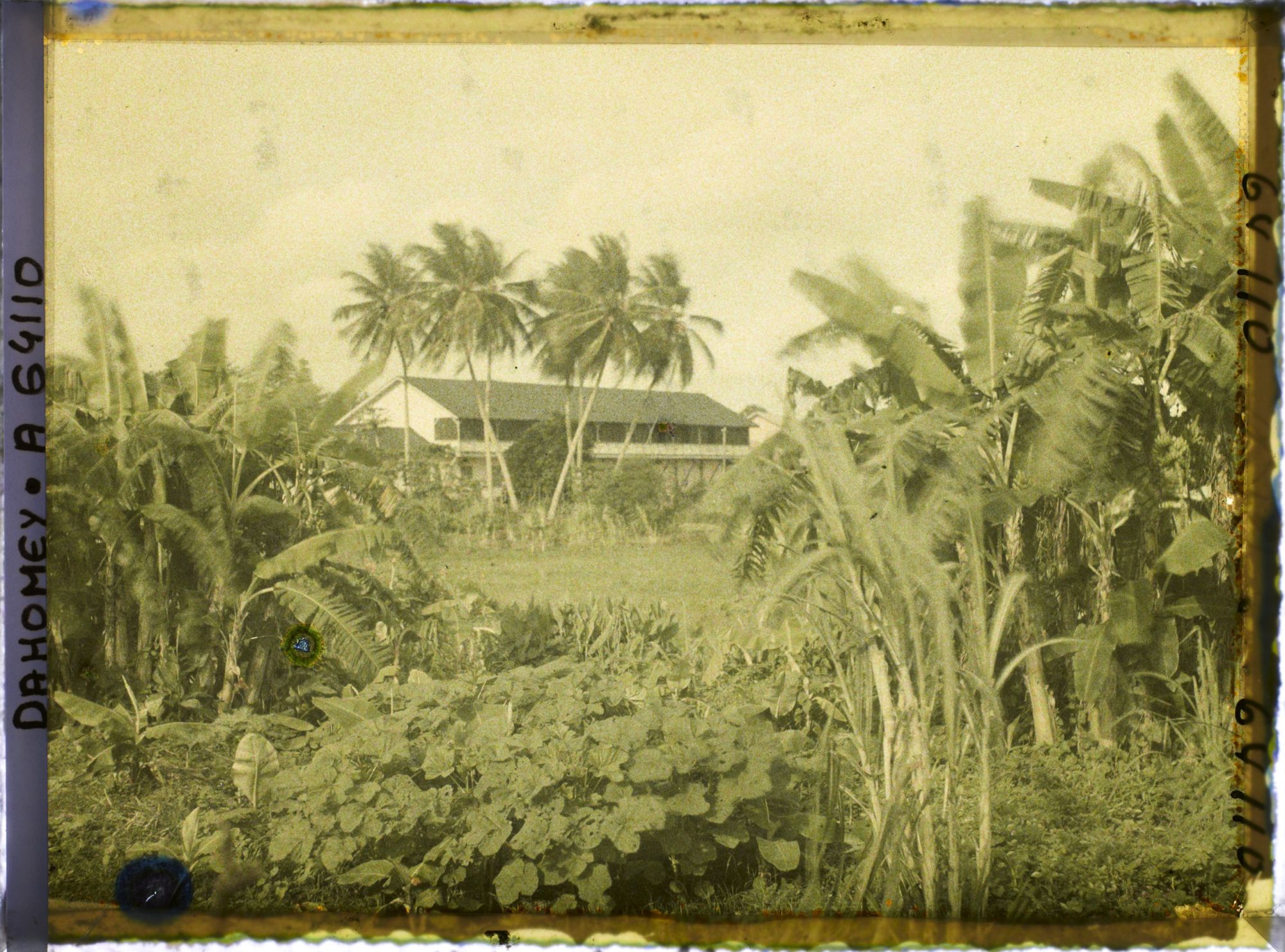 Image représentant Paysage vers la lagune, vue sur un bâtiment de la mission catholique (?)
