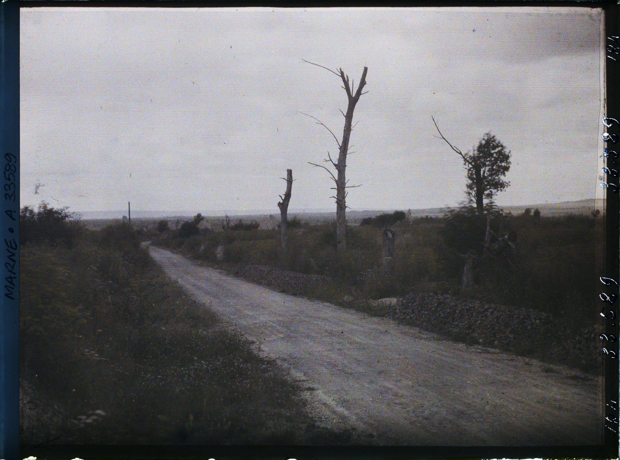 Image représentant France, Nauroy, La route venant de Moronvilliers