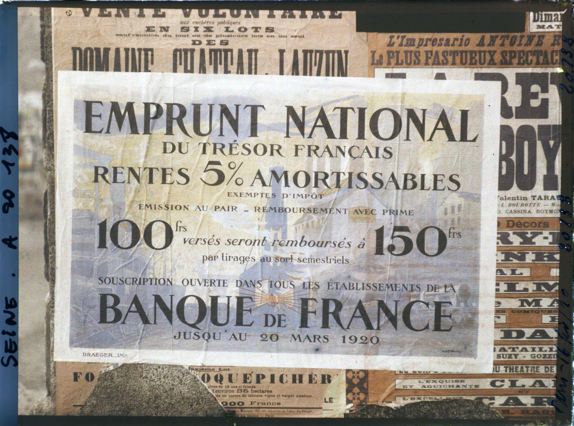 Image représentant Affiche de l'emprunt national de 1920, Banque de France