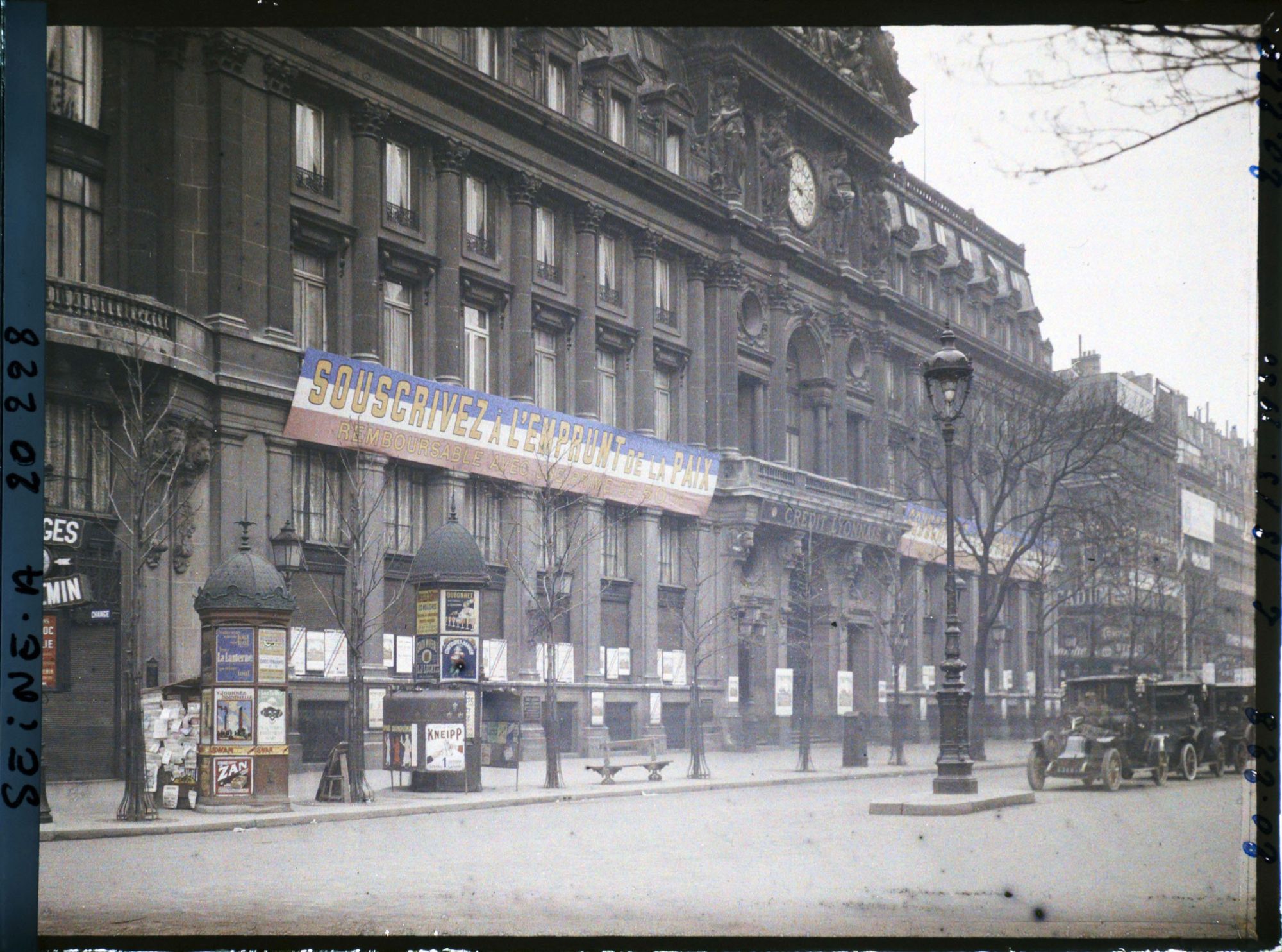 Image représentant L'emprunt national de 1920 au siège central du Crédit Lyonnais, 19 boulevard des Italiens