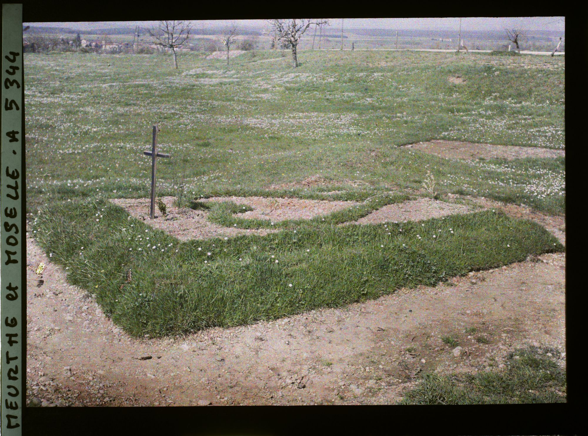 Image représentant France, Gerbéviller, La Tombe des Coloniaux, un cœur d'herbe près de Gerbéviller