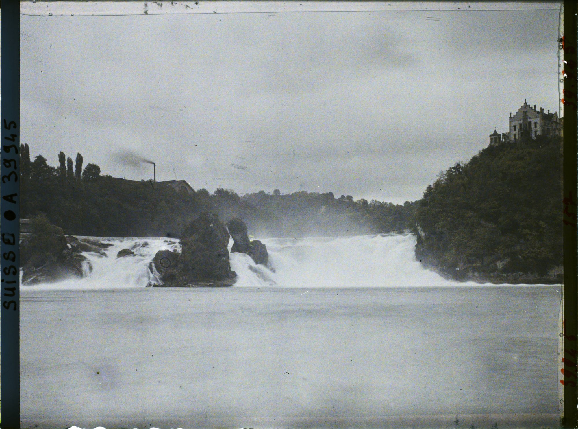 Image représentant Les chutes du Rhin vues du Schlössli Wörth