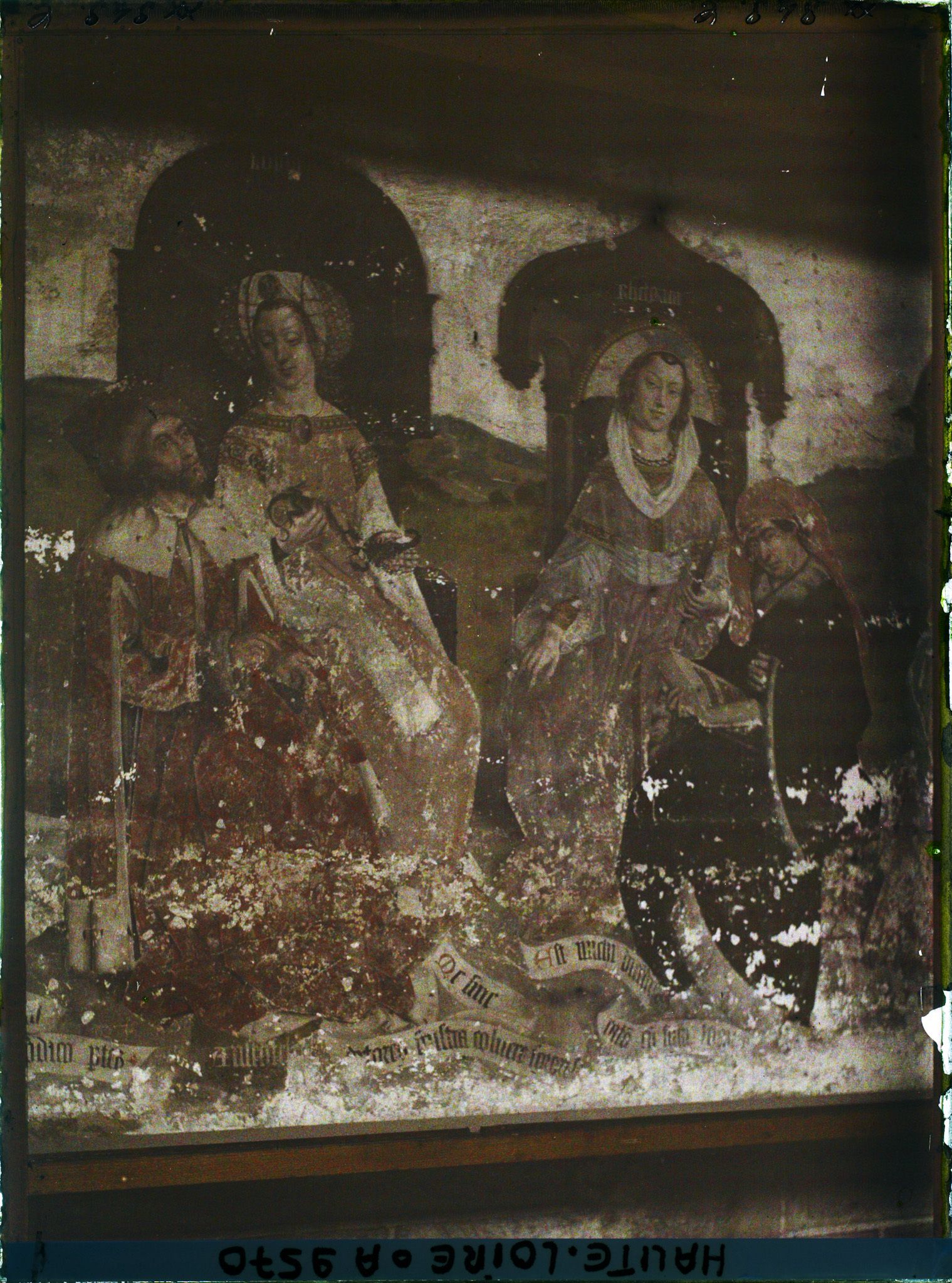 Image représentant Détail de la partie centrale de la fresque des Arts libéraux  : la Logique et Aristote, la Rhétorique et Cicéron