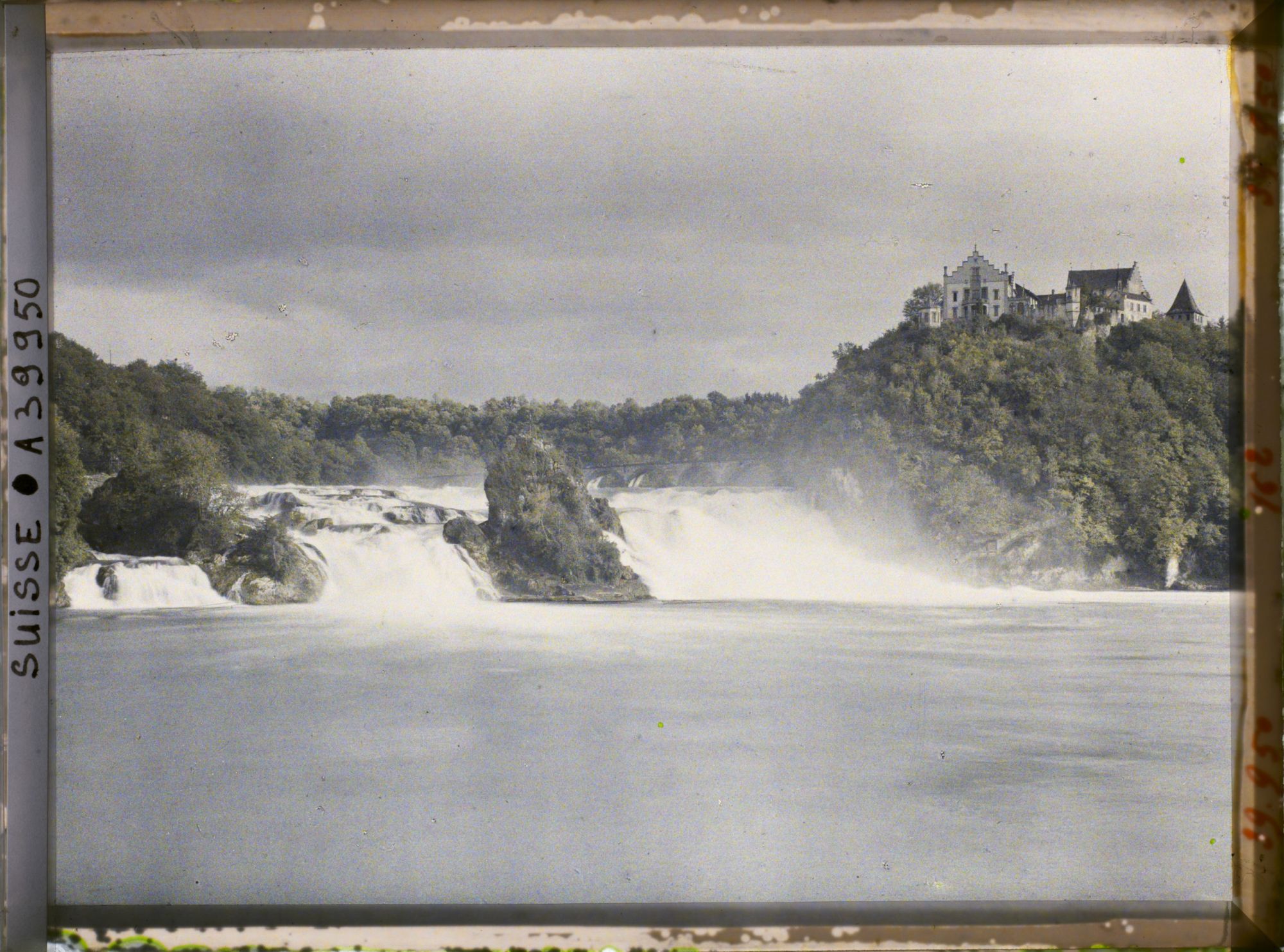 Image représentant Les chutes du Rhin vues du Schlössli Wörth