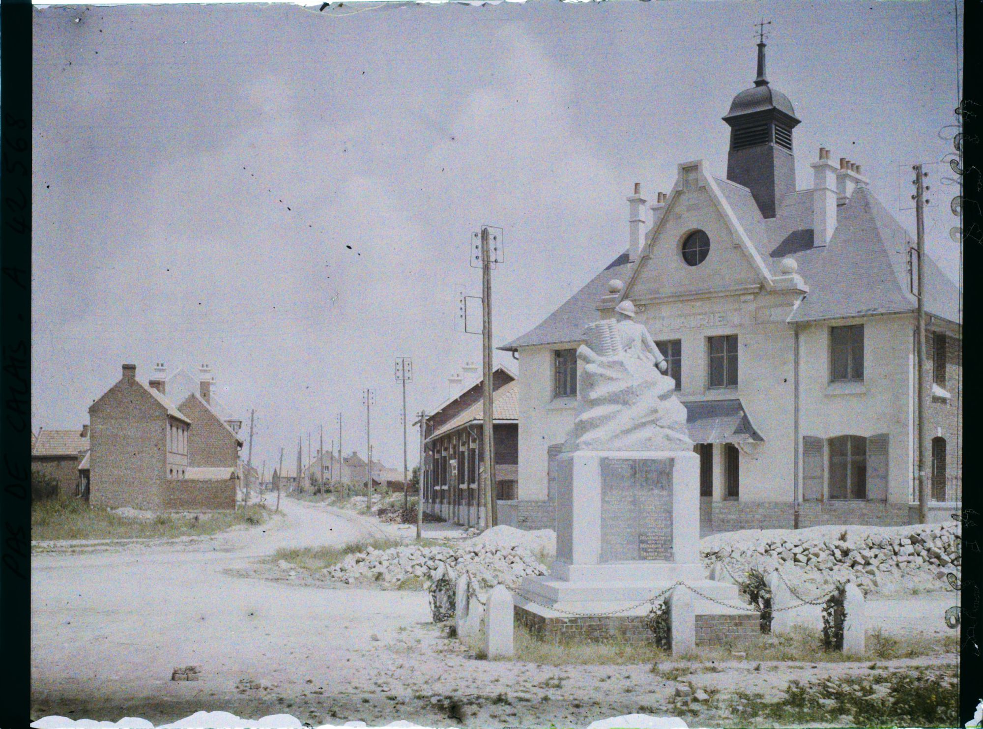 Image représentant France, Ablain-St Nazaire, Nouvelle Mairie et Grande Rue
