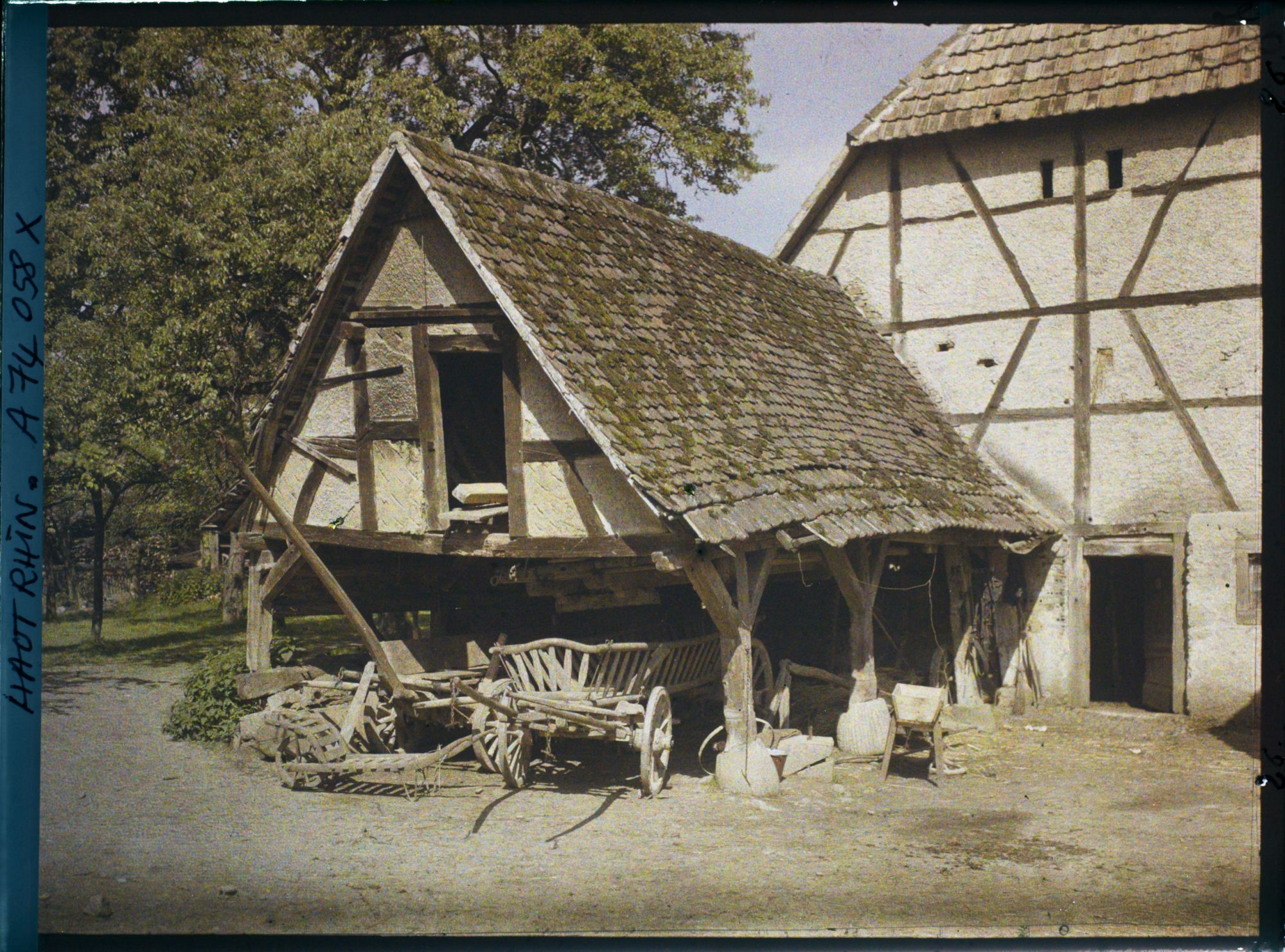 Image représentant Vieille grange alsacienne près du moulin