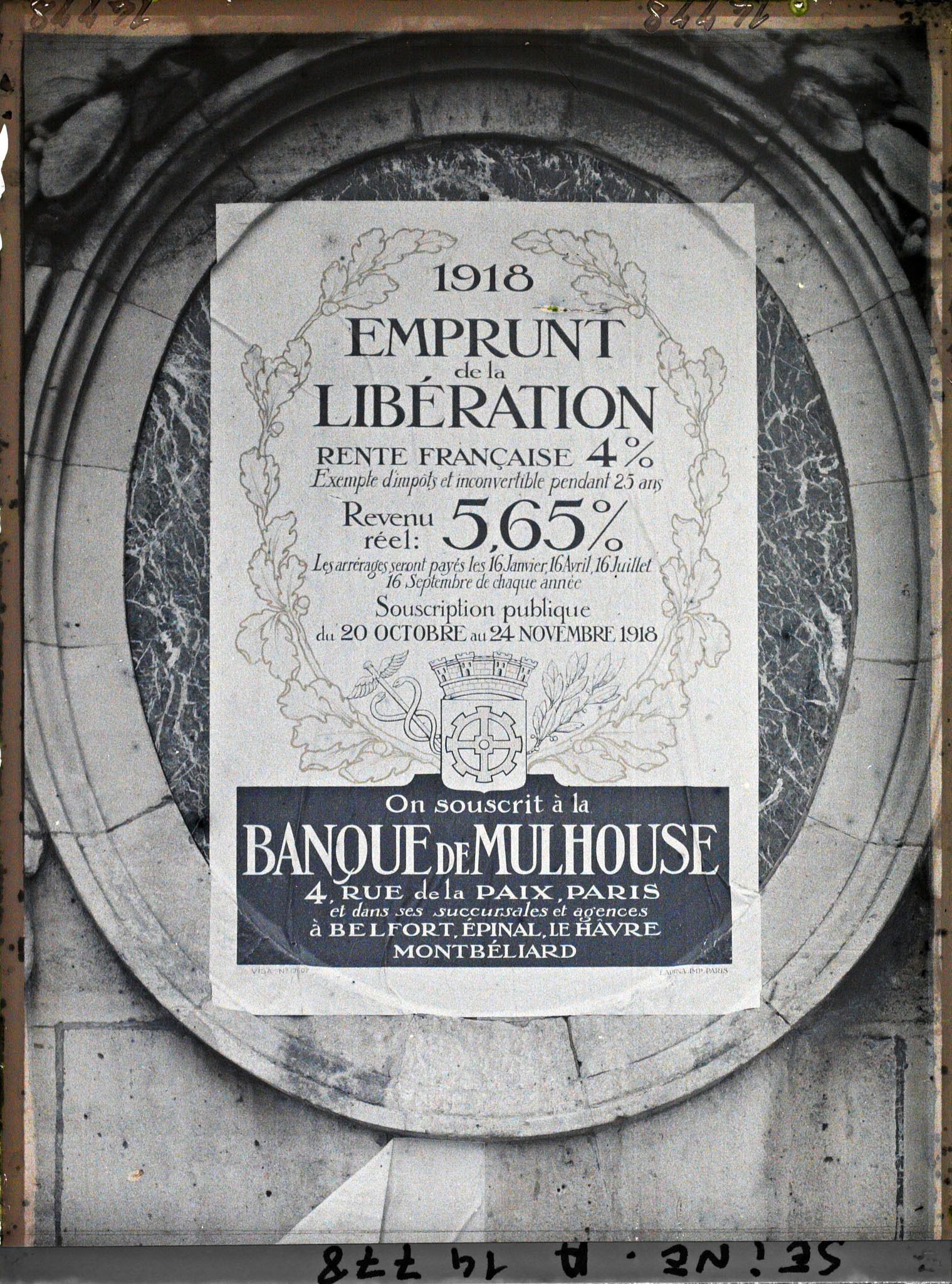 Image représentant Affiche de l'emprunt national, Banque de Mulhouse