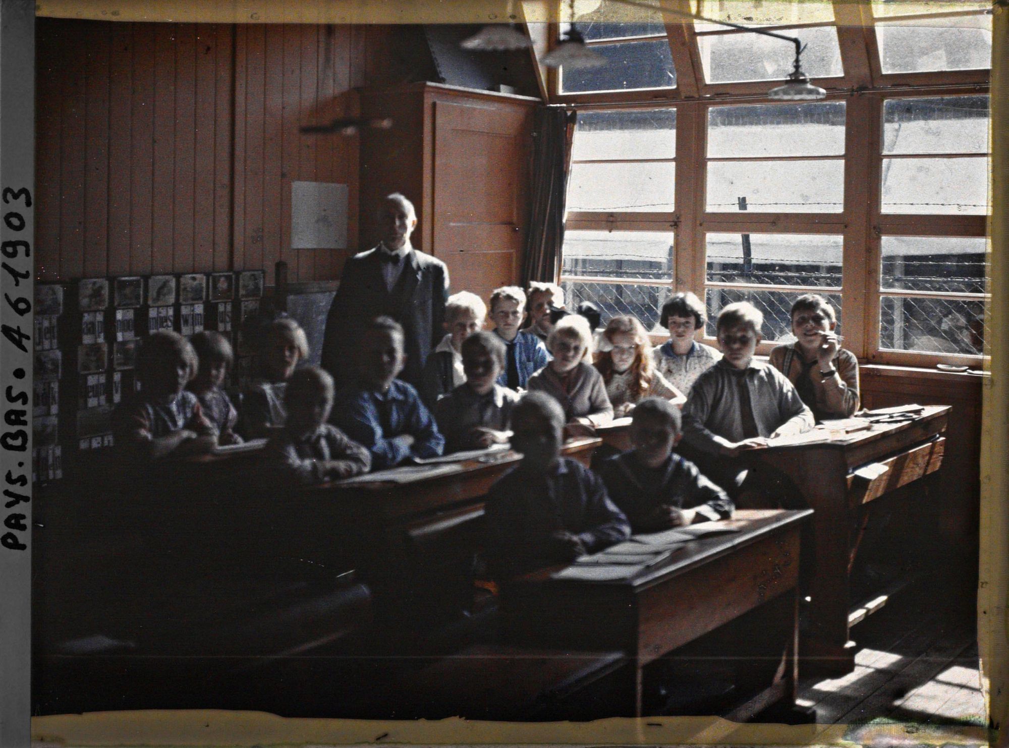 Image représentant Une classe de l'école protestante