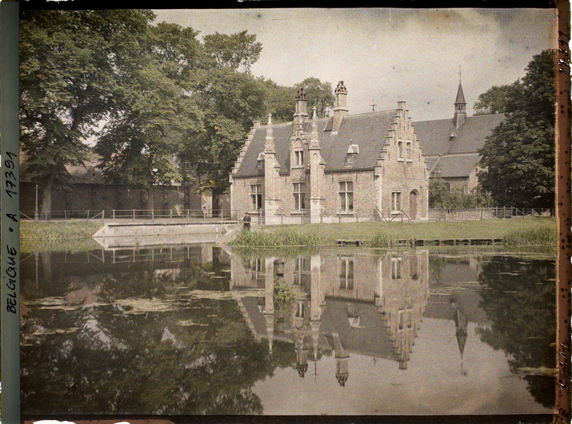 Image représentant Belgique, Bruges, Maison de l'Eclusier sur le Lac d'Amour