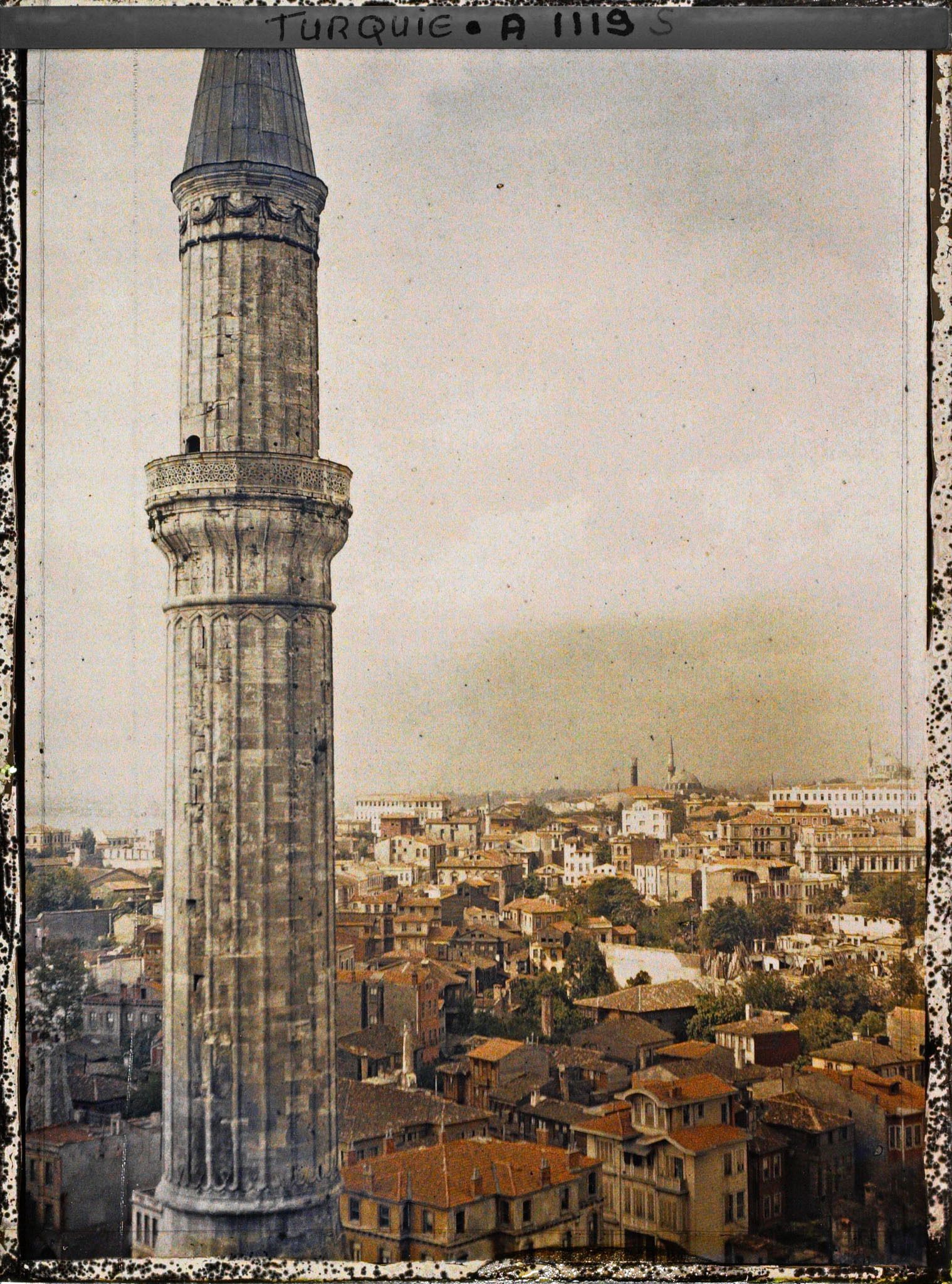 Image représentant Panorama pris d'un minaret de la Aya Sofya Camii ("Mosquée Sainte-Sophie") vers l'ouest
