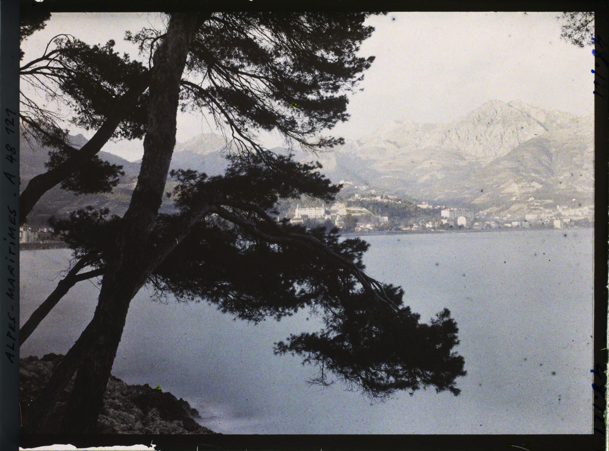 Image représentant Vue sur le littoral de Menton, depuis le rivage du cap Martin