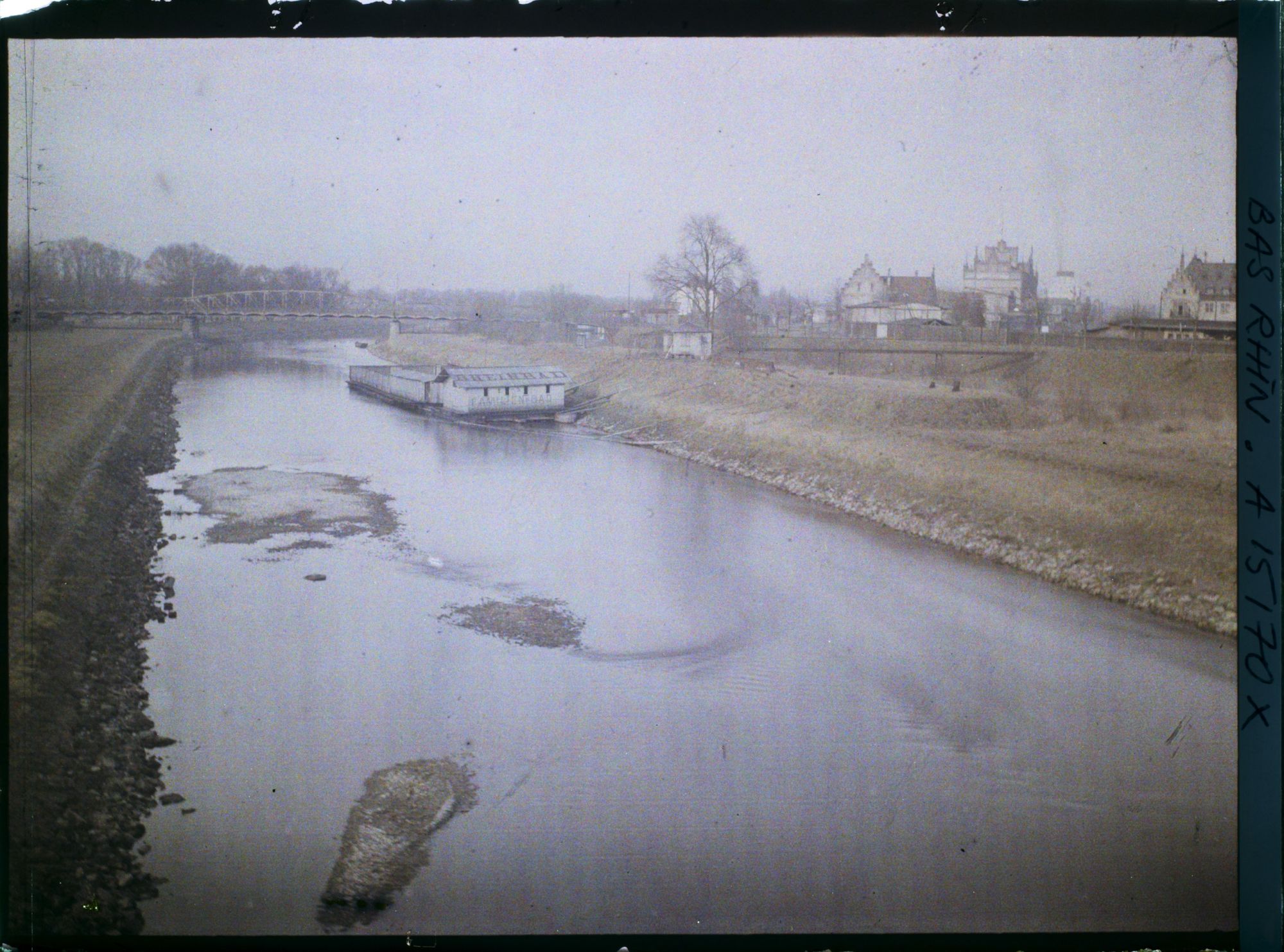 Image représentant France, Strasbourg, Le petit Rhin avant Kehl