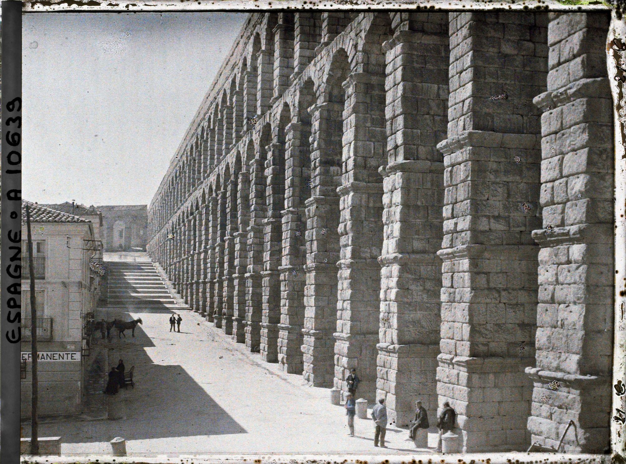 Image représentant Espagne, Ségovie, L'Aqueduc Romain (grand appareil : blocs taillés sans ciment)