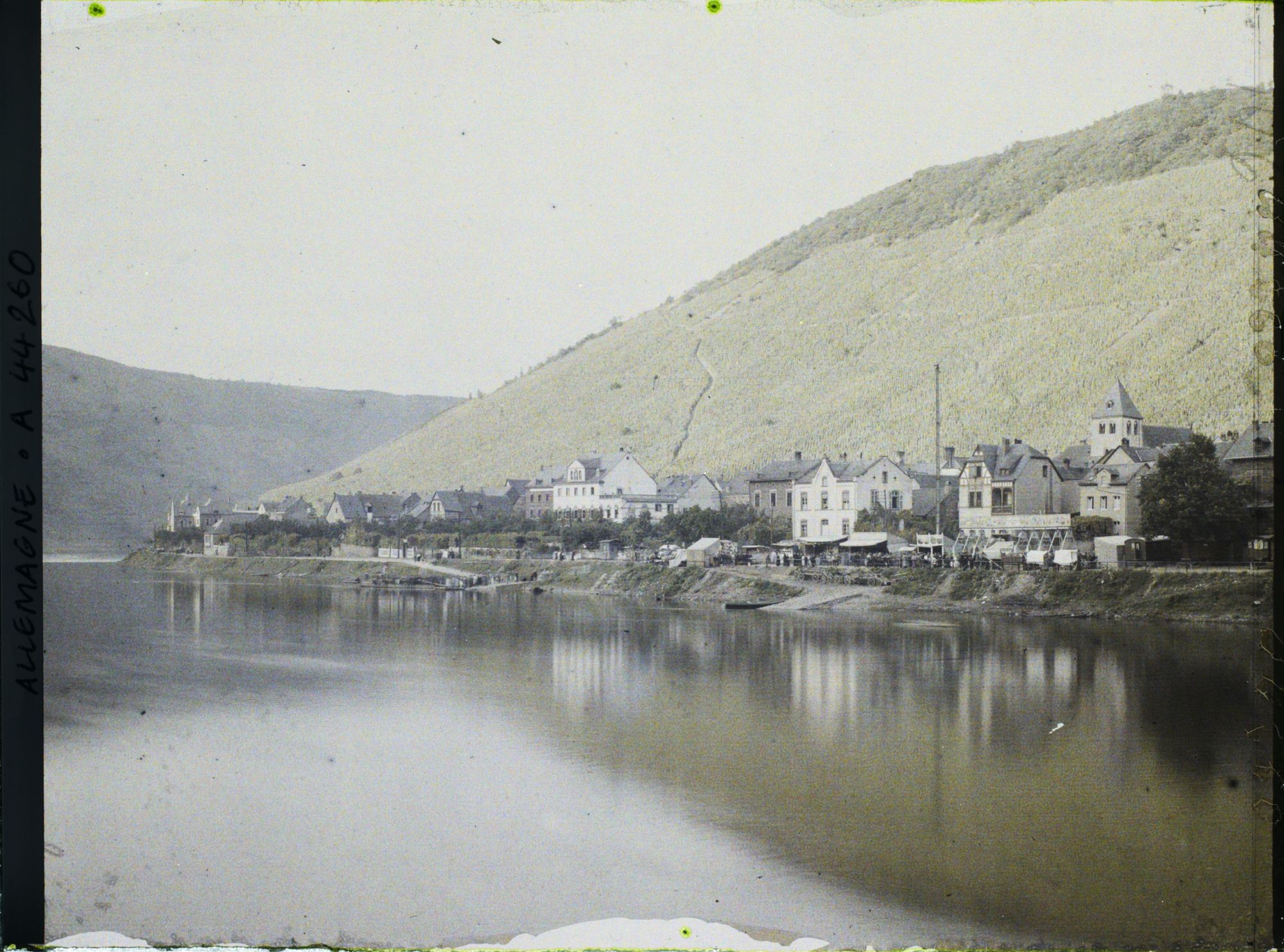 Image représentant Allemagne, Cochem (Moselle), La Moselle et le village de Cond