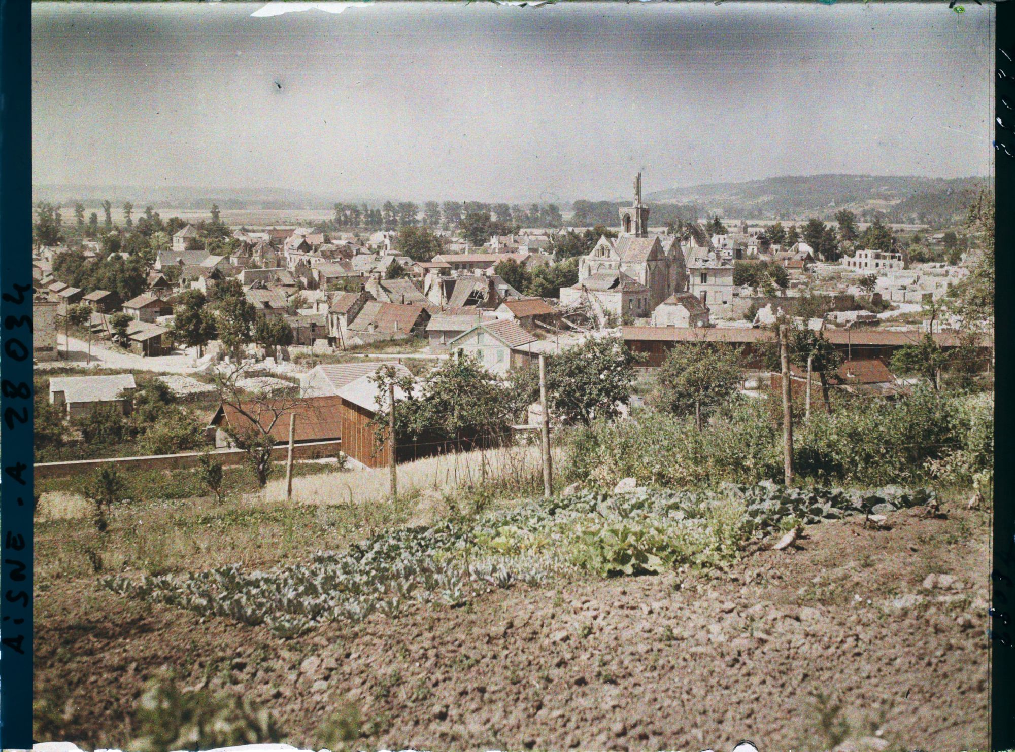 Image représentant France, Vailly, Panorama de Vailly vers l'Aisne (nord Ouest)