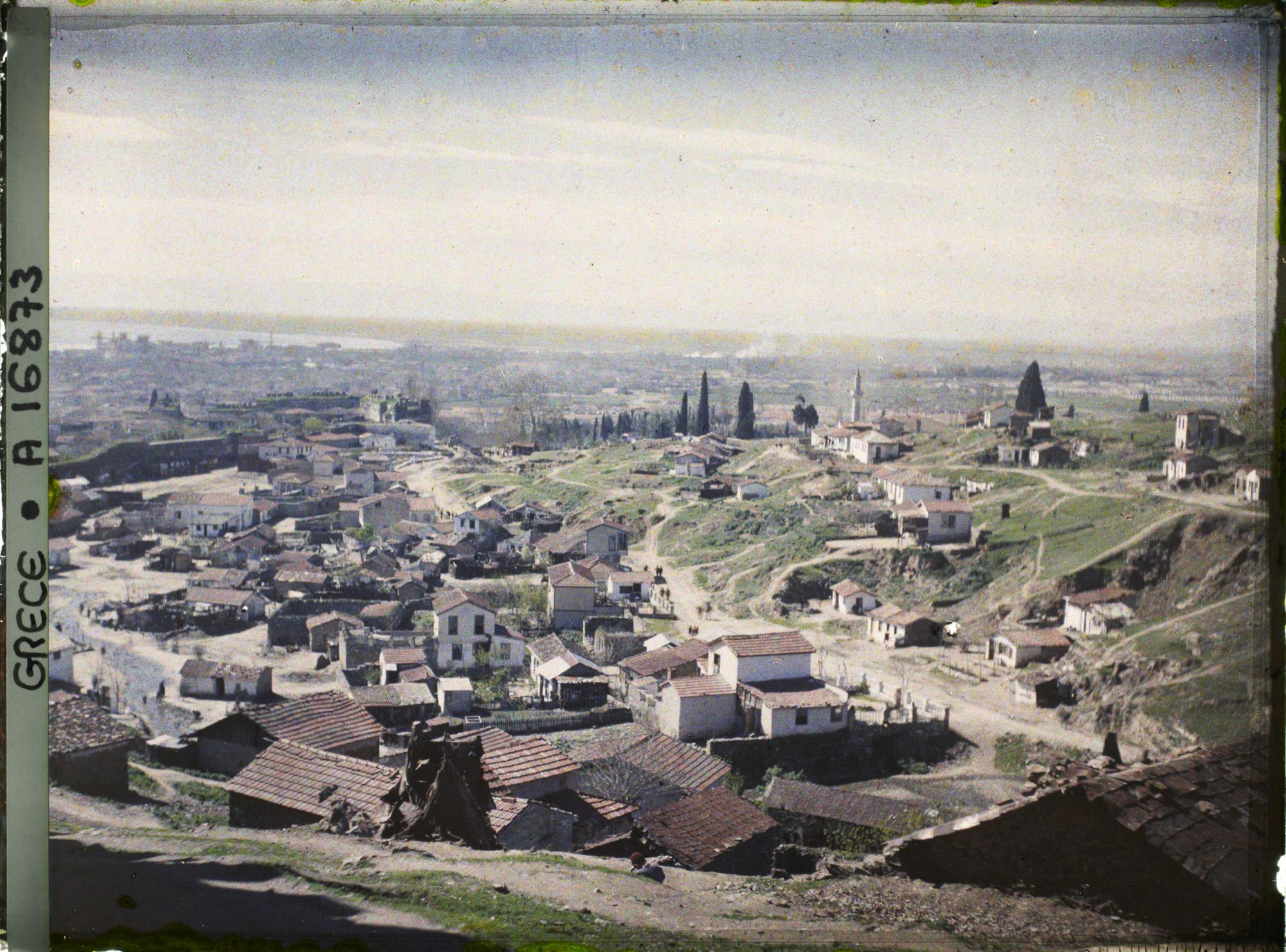 Image représentant Grèce, Salonique, Vue panoramique vers Zaïtonlick